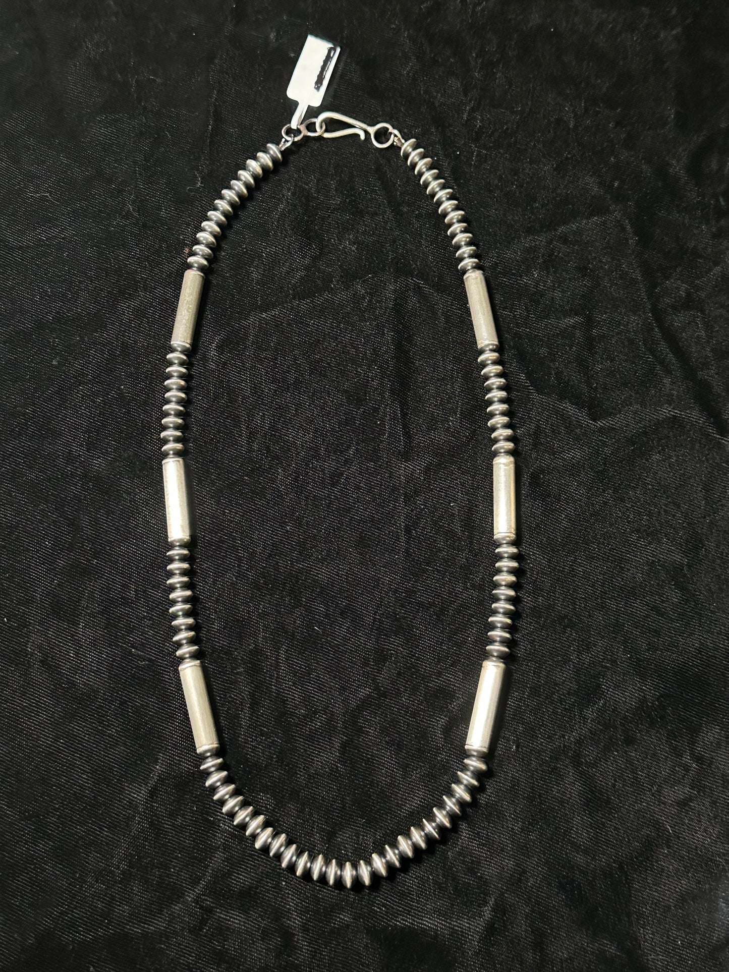 20" Handmade Navajo Saucer Pearls Necklace by Crystal Haley, Navajo