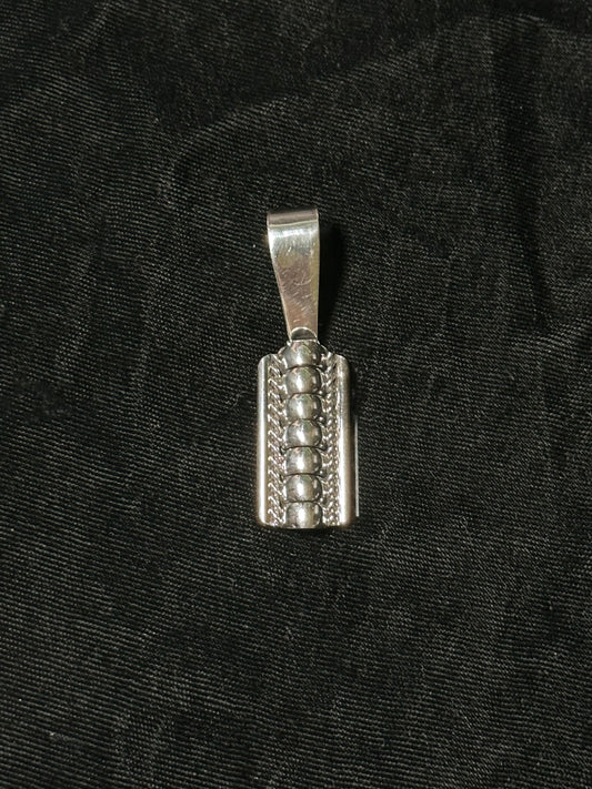 Sterling Silver Lobster Tail Pendant with a 9mm Bale by Manuel Johnson, Navajo