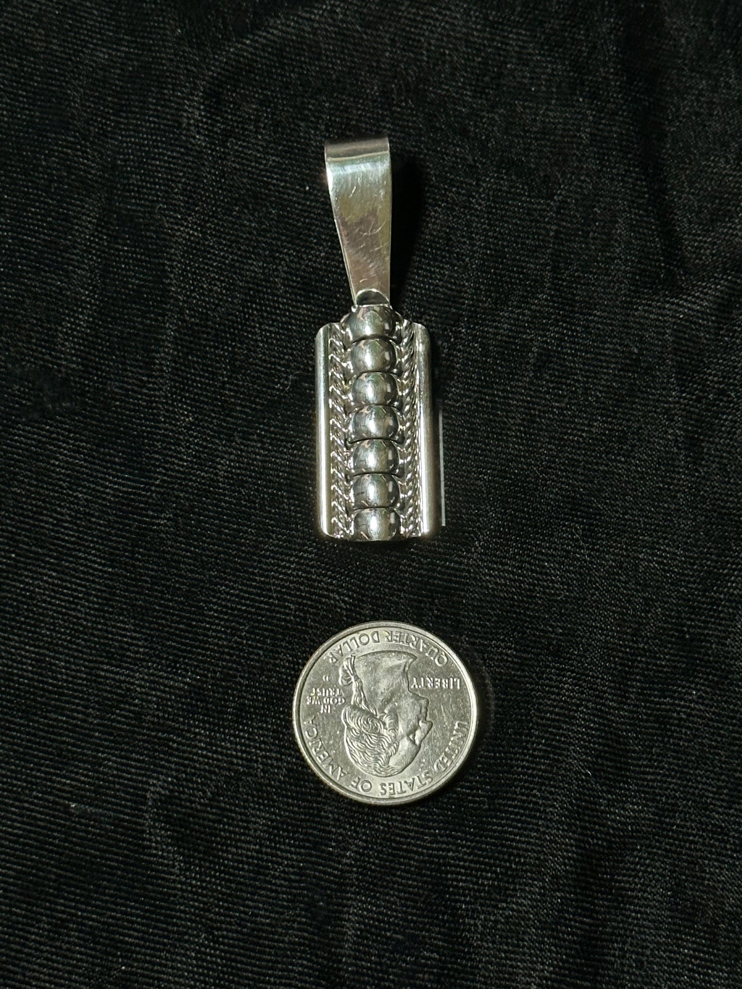 Sterling Silver Lobster Tail Pendant with a 9mm Bale by Manuel Johnson, Navajo