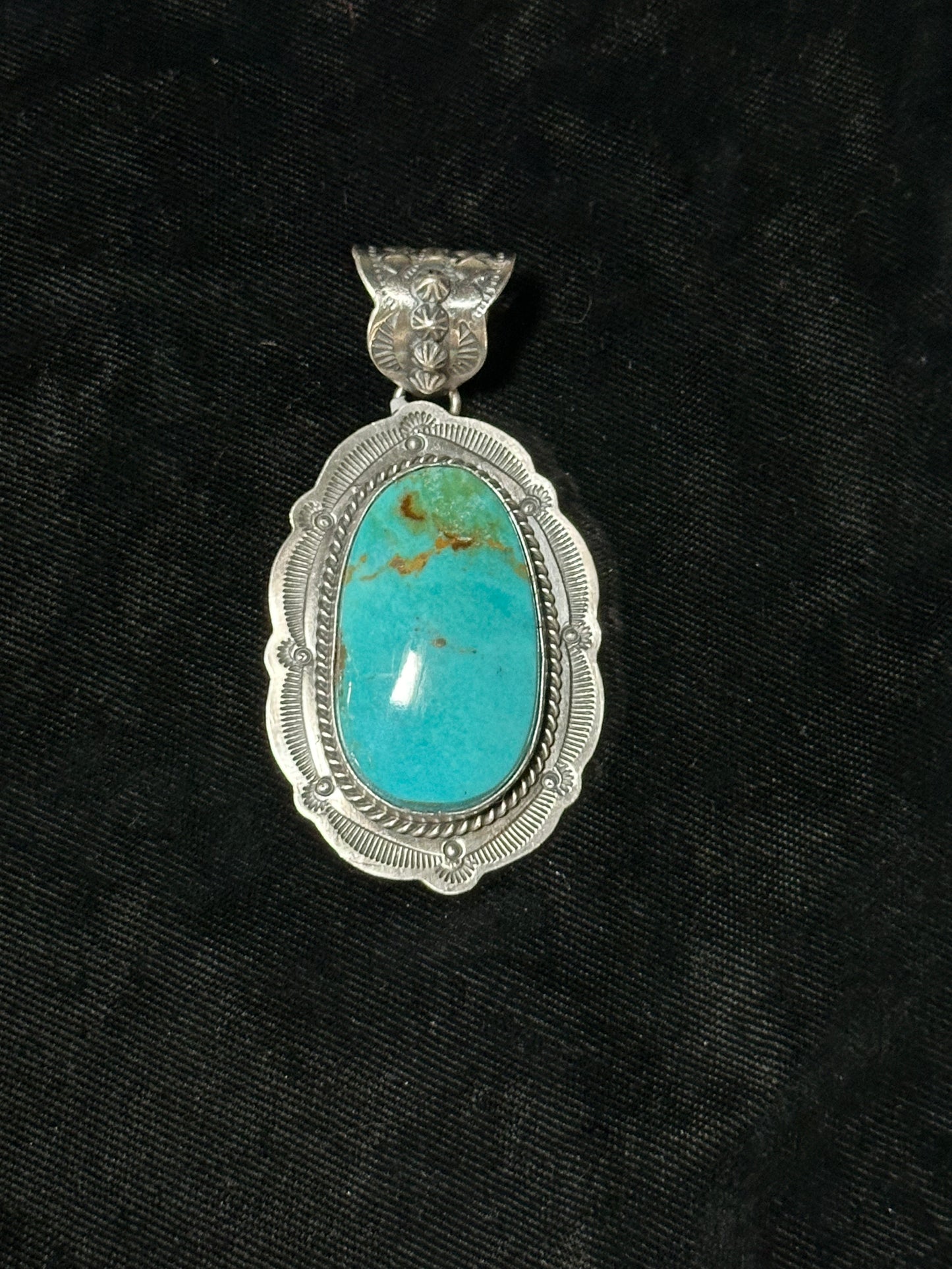 Kingman Turquoise Pendant by John Nelson