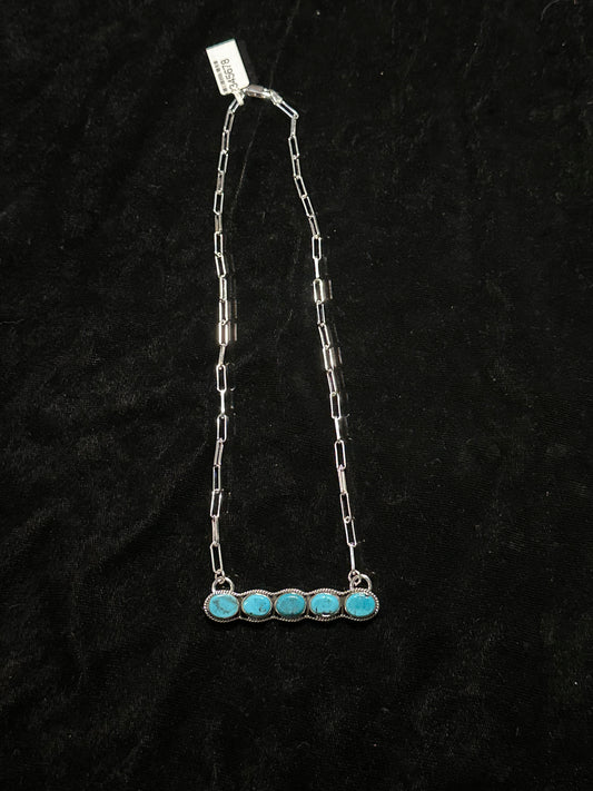 15" Sleeping Beauty Turquoise Necklace