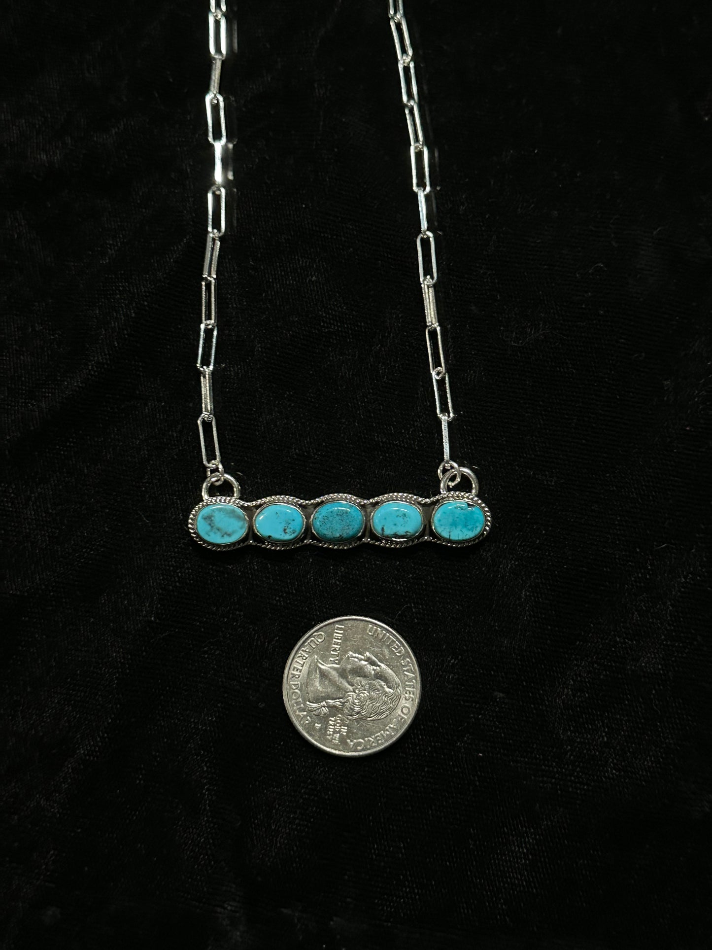 15" Sleeping Beauty Turquoise Necklace