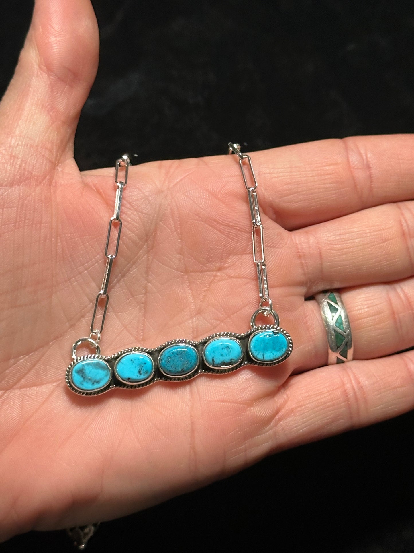 15" Sleeping Beauty Turquoise Necklace