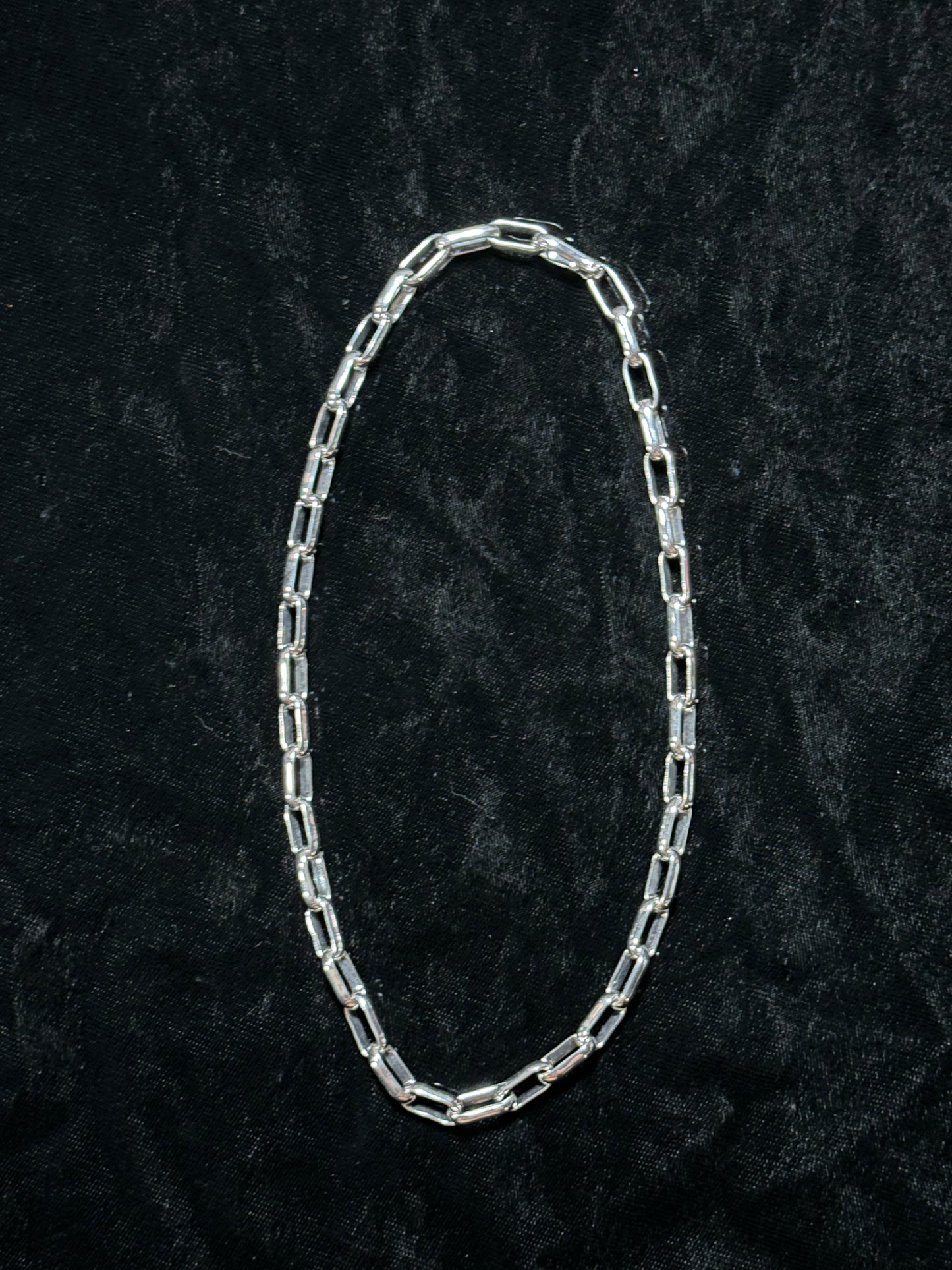 16” Heavy Silver Paperclip Chain