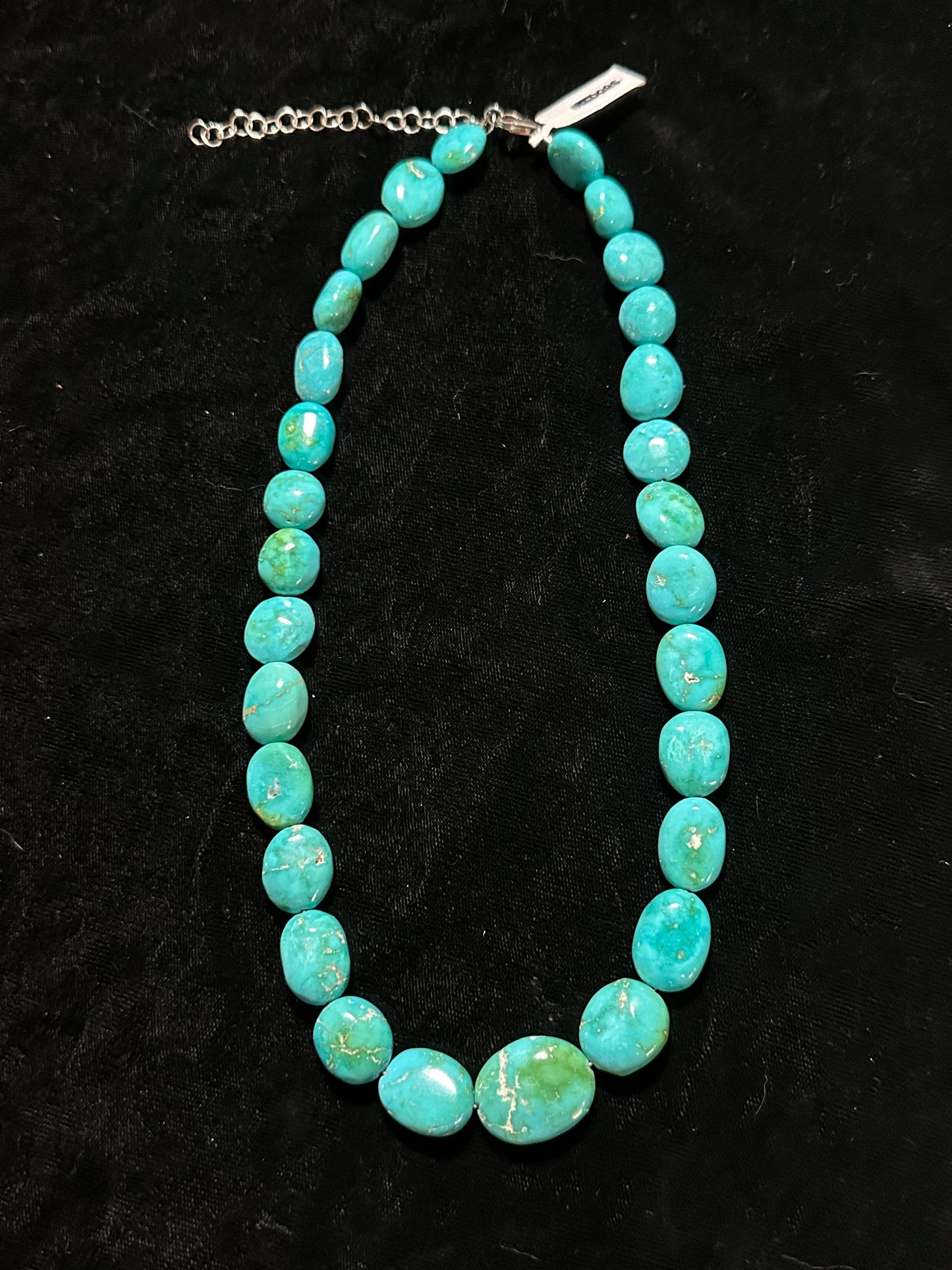 18"+3"ext Sonoran Gold Turquoise Nugget Necklace