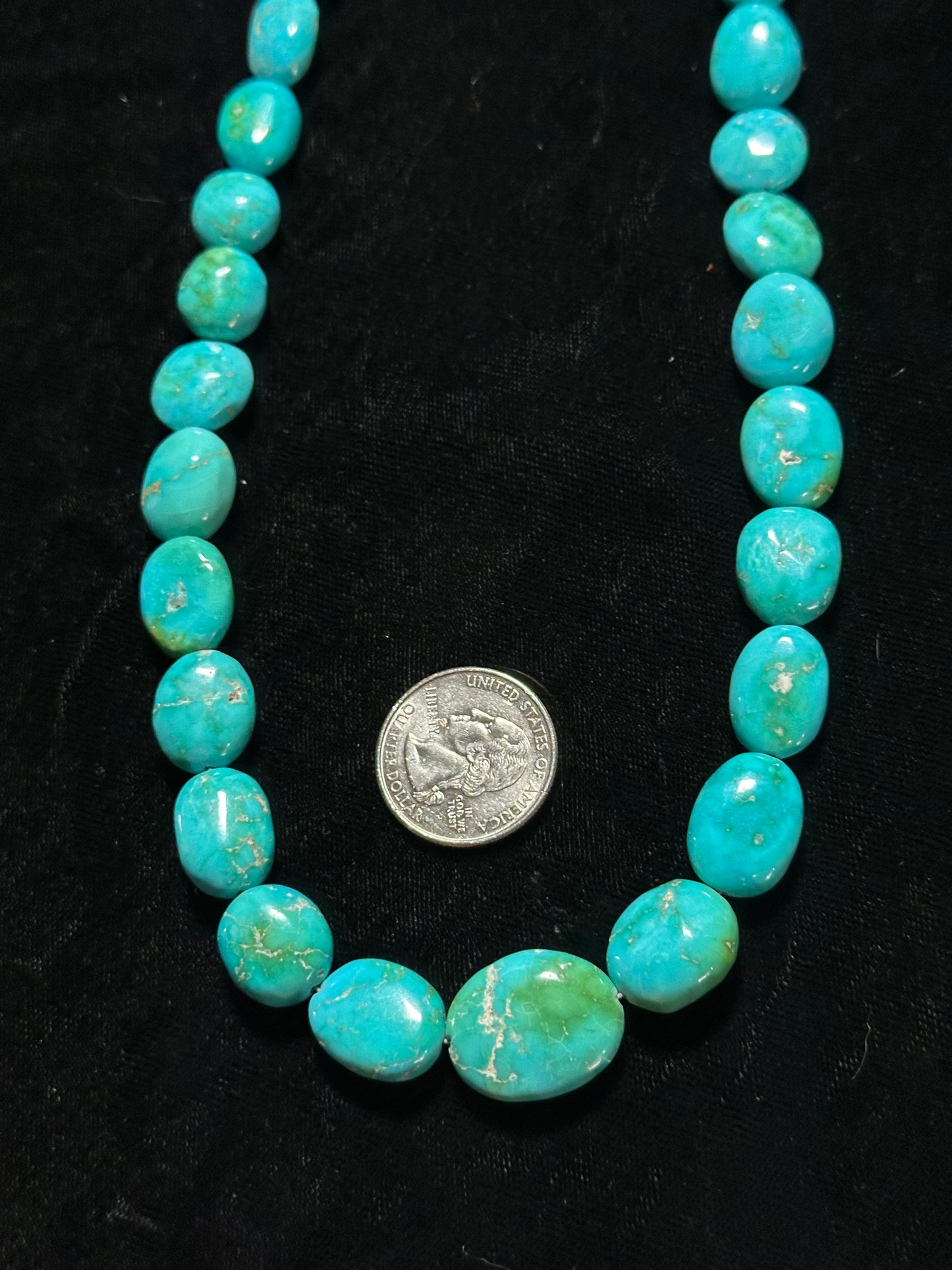 18"+3"ext Sonoran Gold Turquoise Nugget Necklace