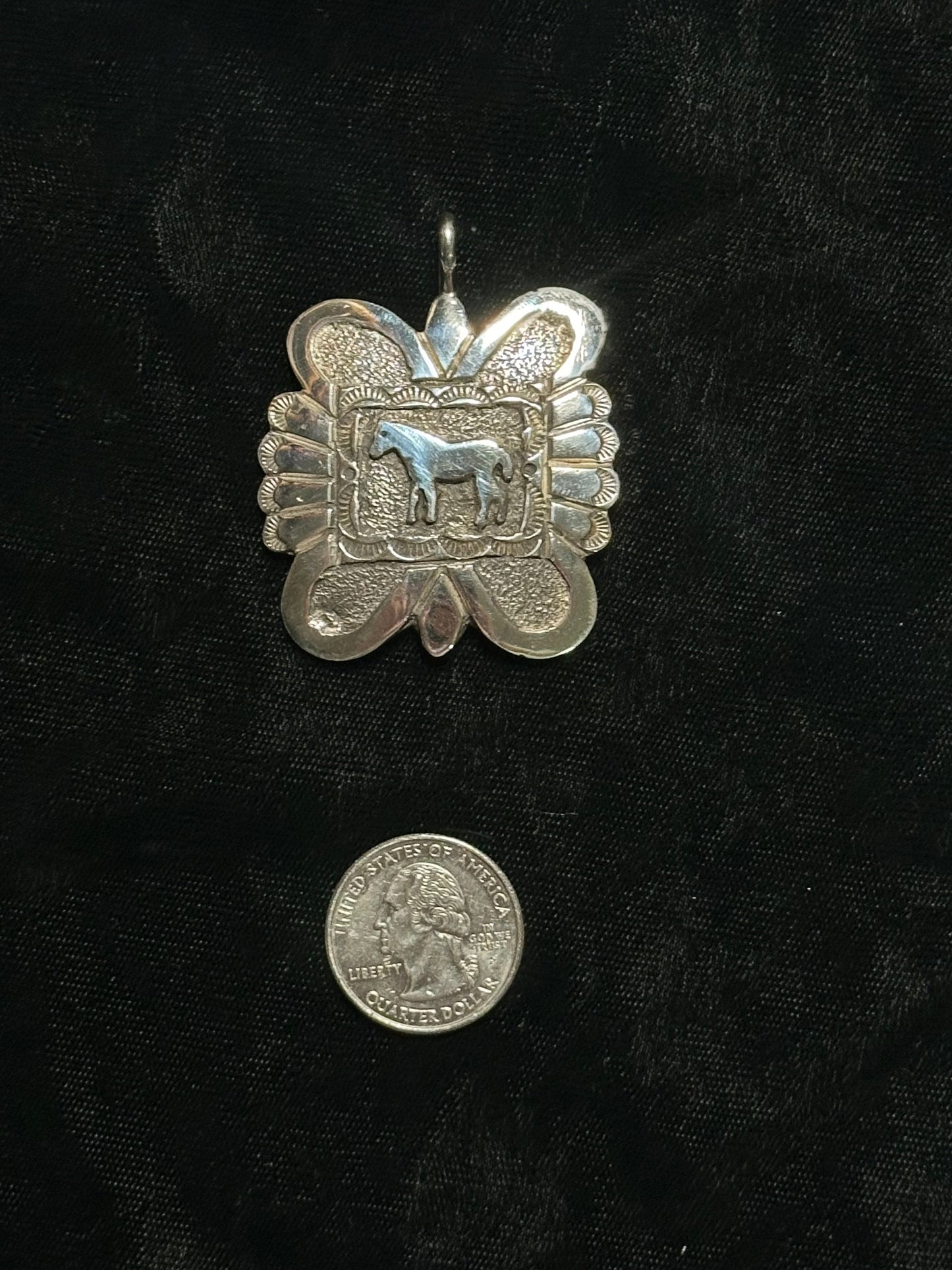 Sterling Silver Pendant with 5mm Bale by Emerson Kinsel, Navajo