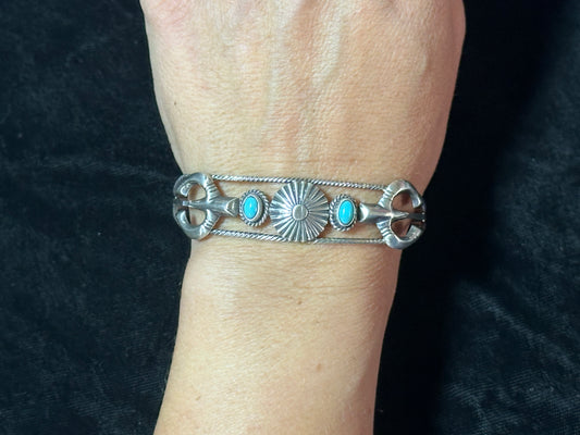 6”-7” Sleeping Beauty Cuff by Bobby Platero, Navajo
