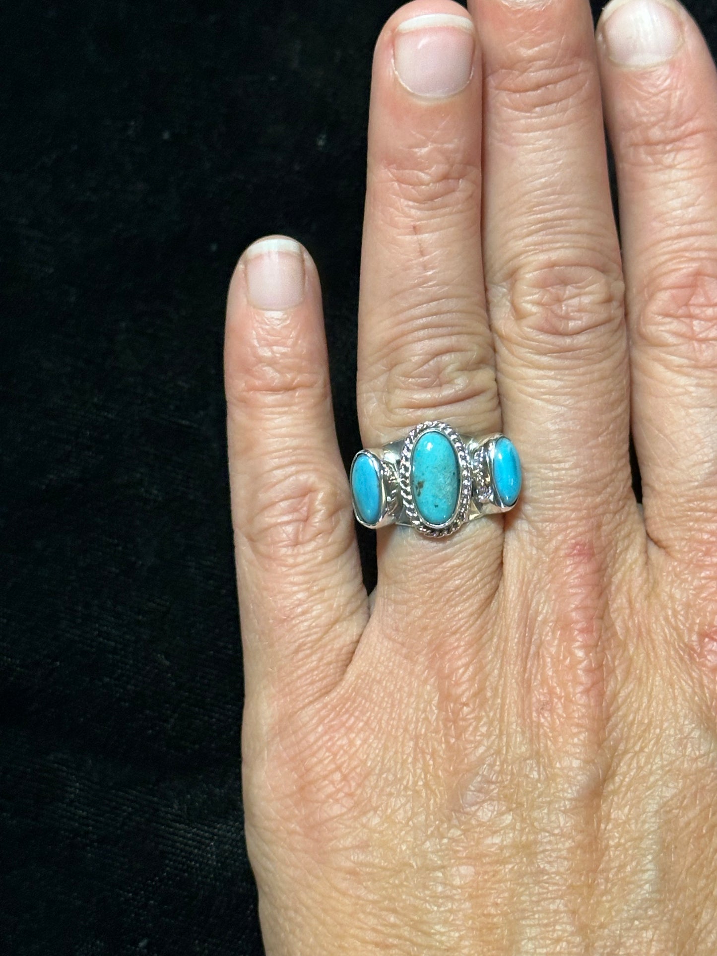Kingman Turquoise Ring by Andrew Vandever