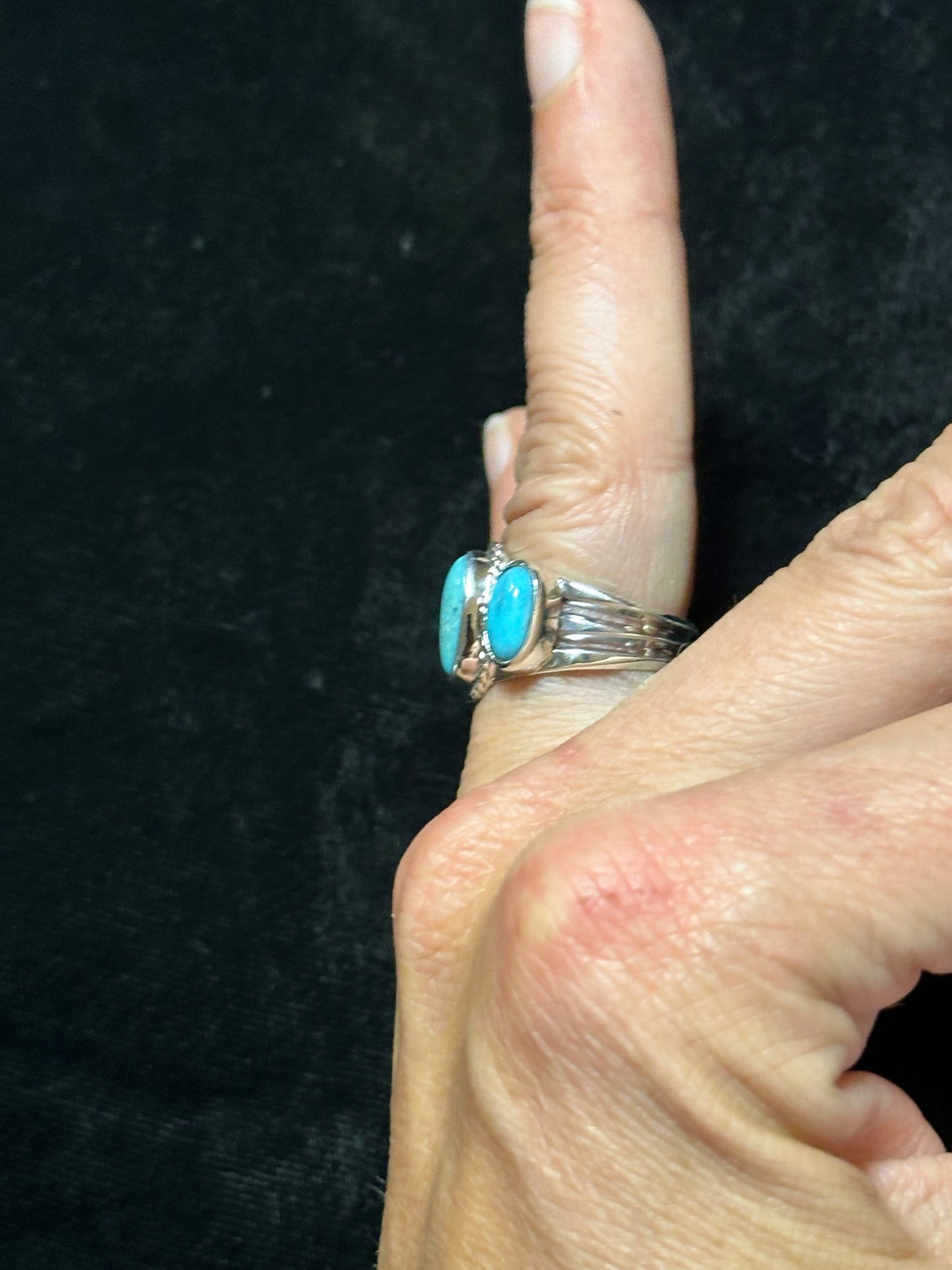 Kingman Turquoise Ring by Andrew Vandever