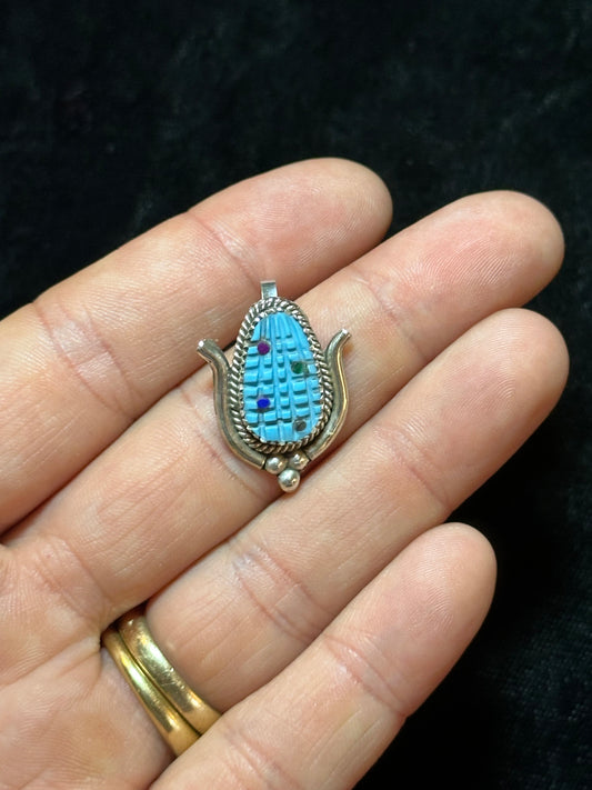 Flint Corn Pendant on 16" chain