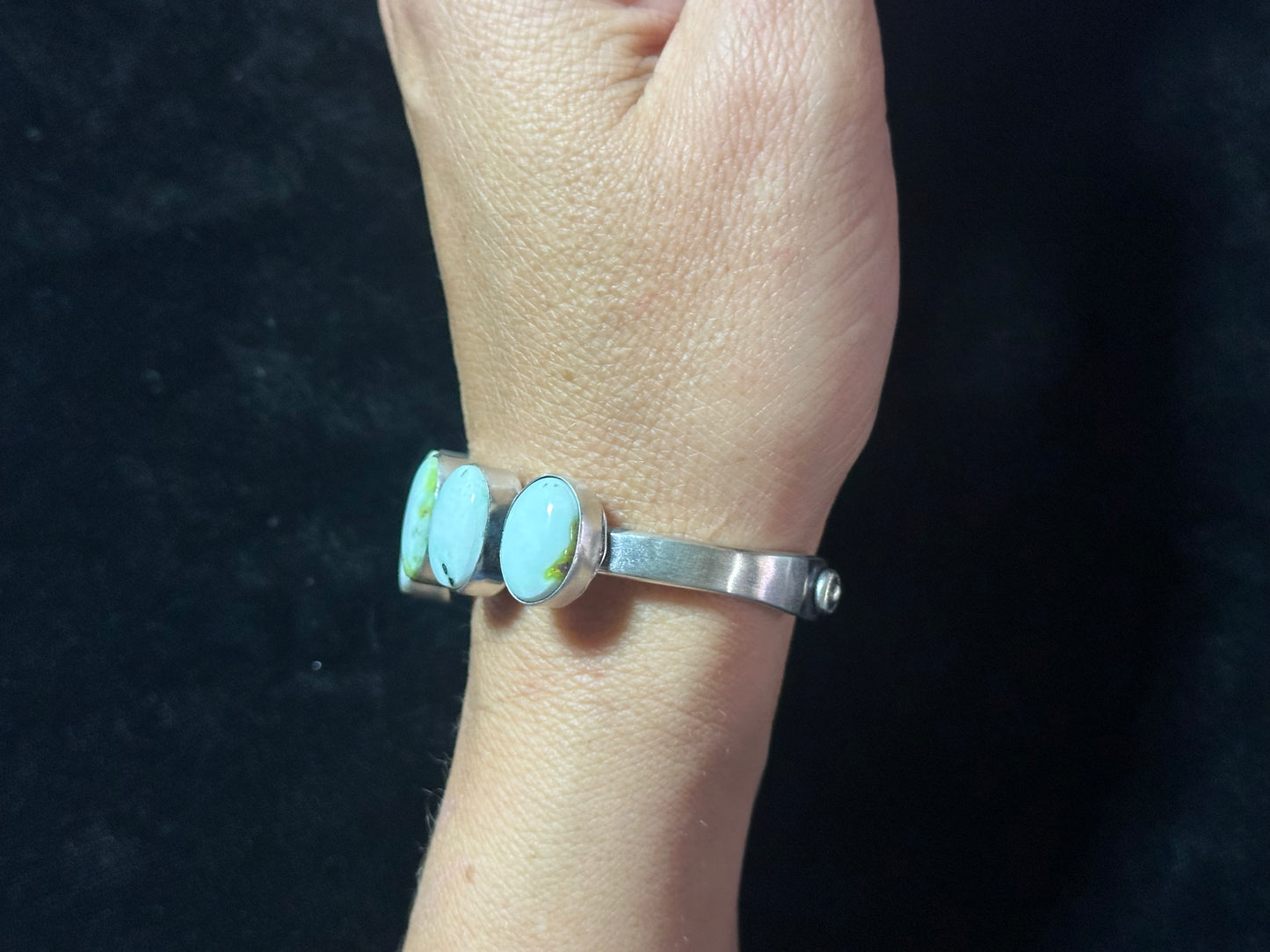 6 1/2" Palomino Turquoise Cuff by Tom Lewis, Navajo