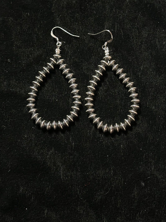 6mm Navajo Pearls Hook Dangle Earrings by Louise Joe