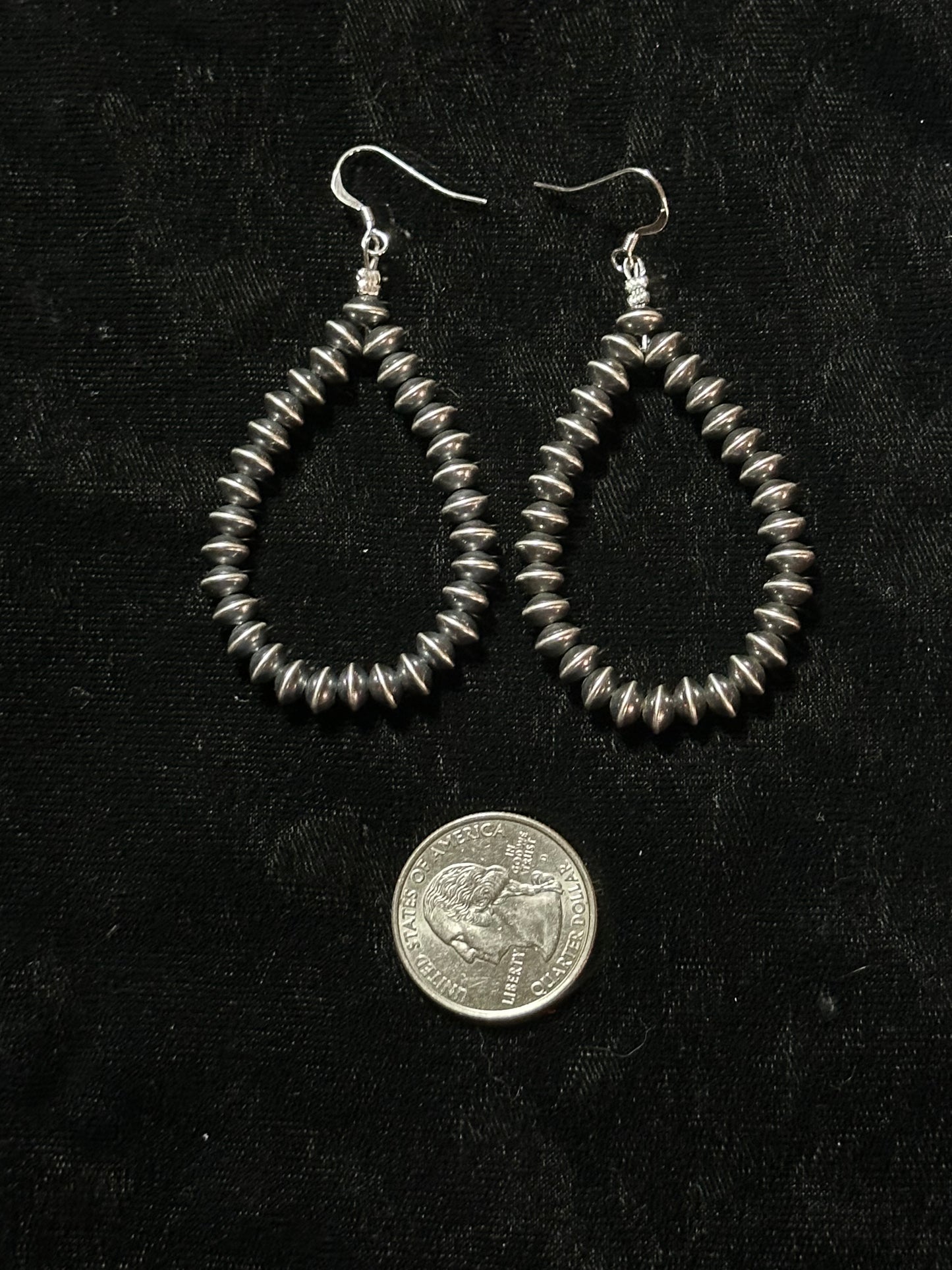 6mm Navajo Pearls Hook Dangle Earrings by Louise Joe