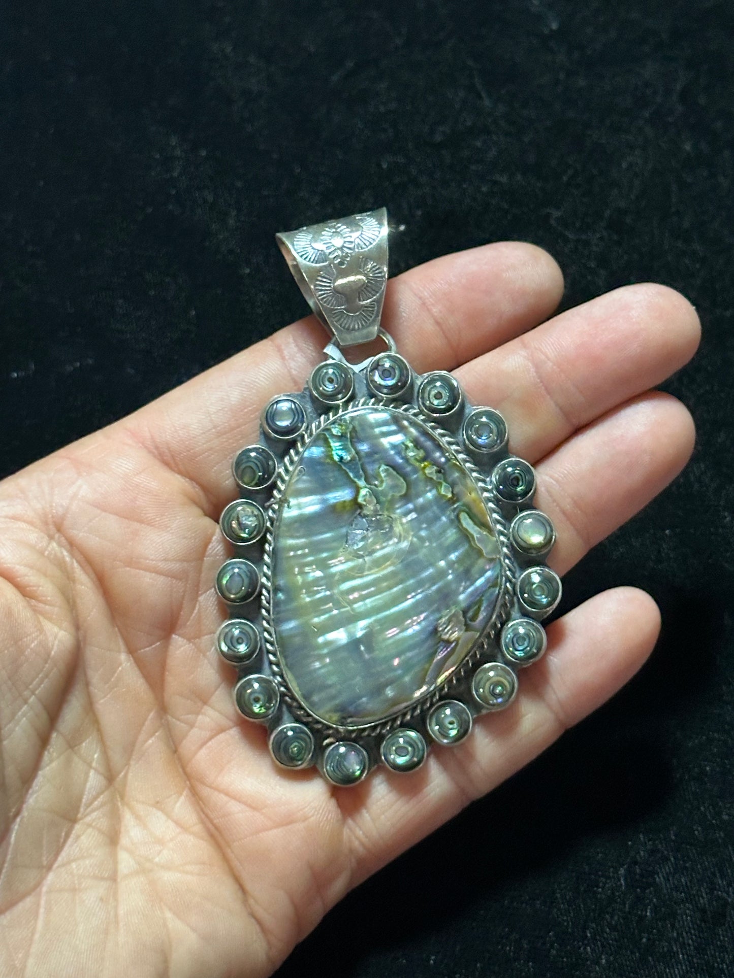 Abalone Cluster Pendant by Ned Nez