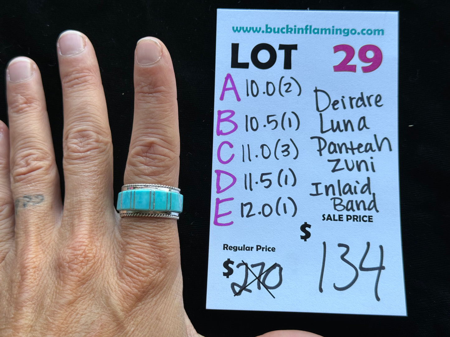 Deidre Luna Panteah Zuni Inlaid Band