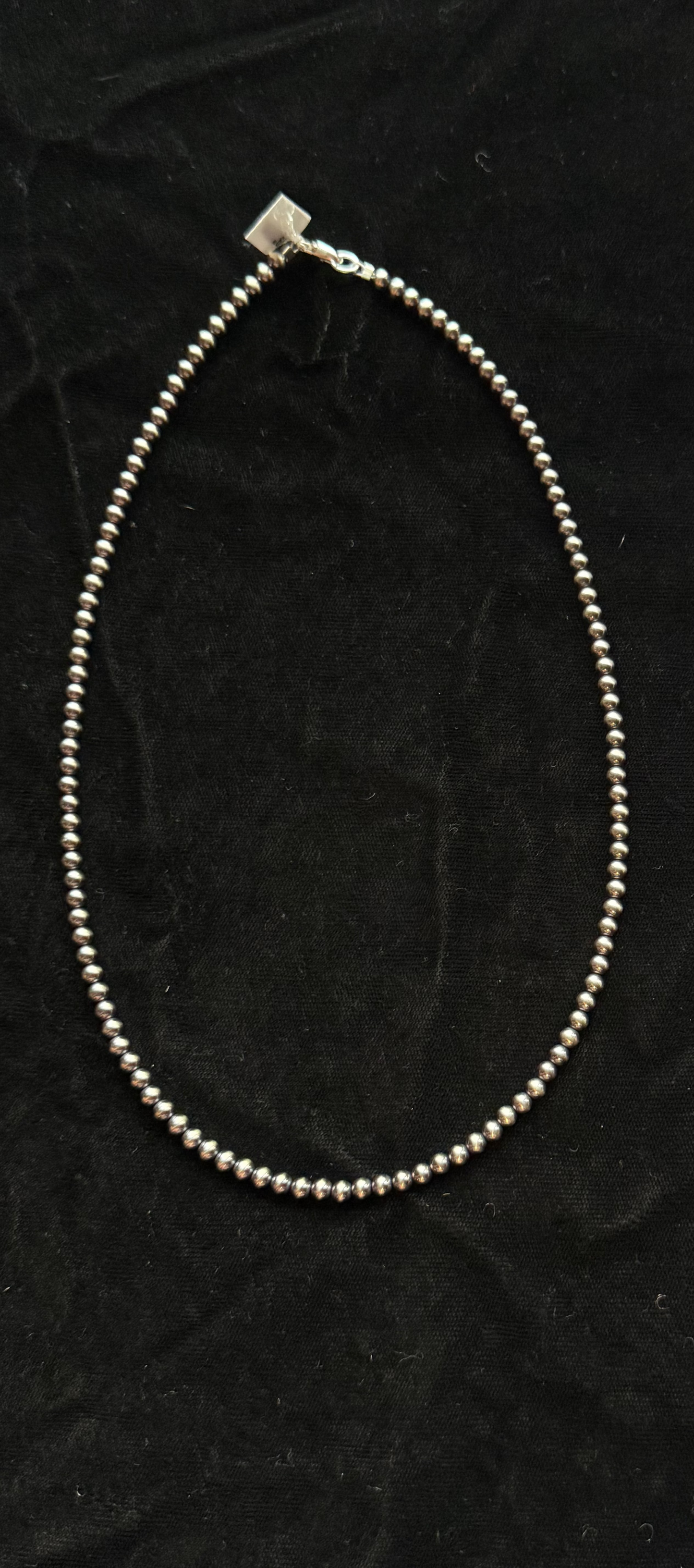 19" 4mm Navajo Style Pearls