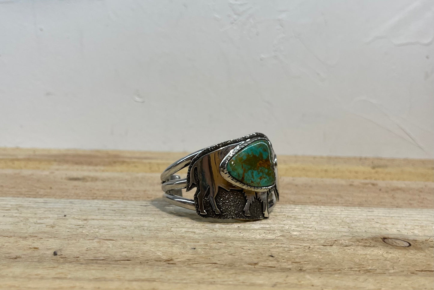 Morenci and #8 Turquoise Buffalo Belt and Cuff Set by Marie Jackson, Navajo