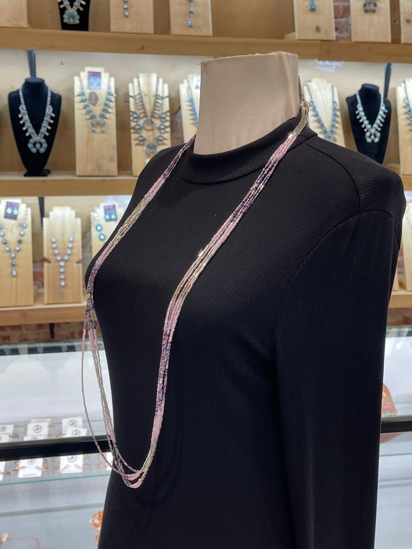 42” 5 Strand Necklace by Lillian & Vernon Steele, Apache