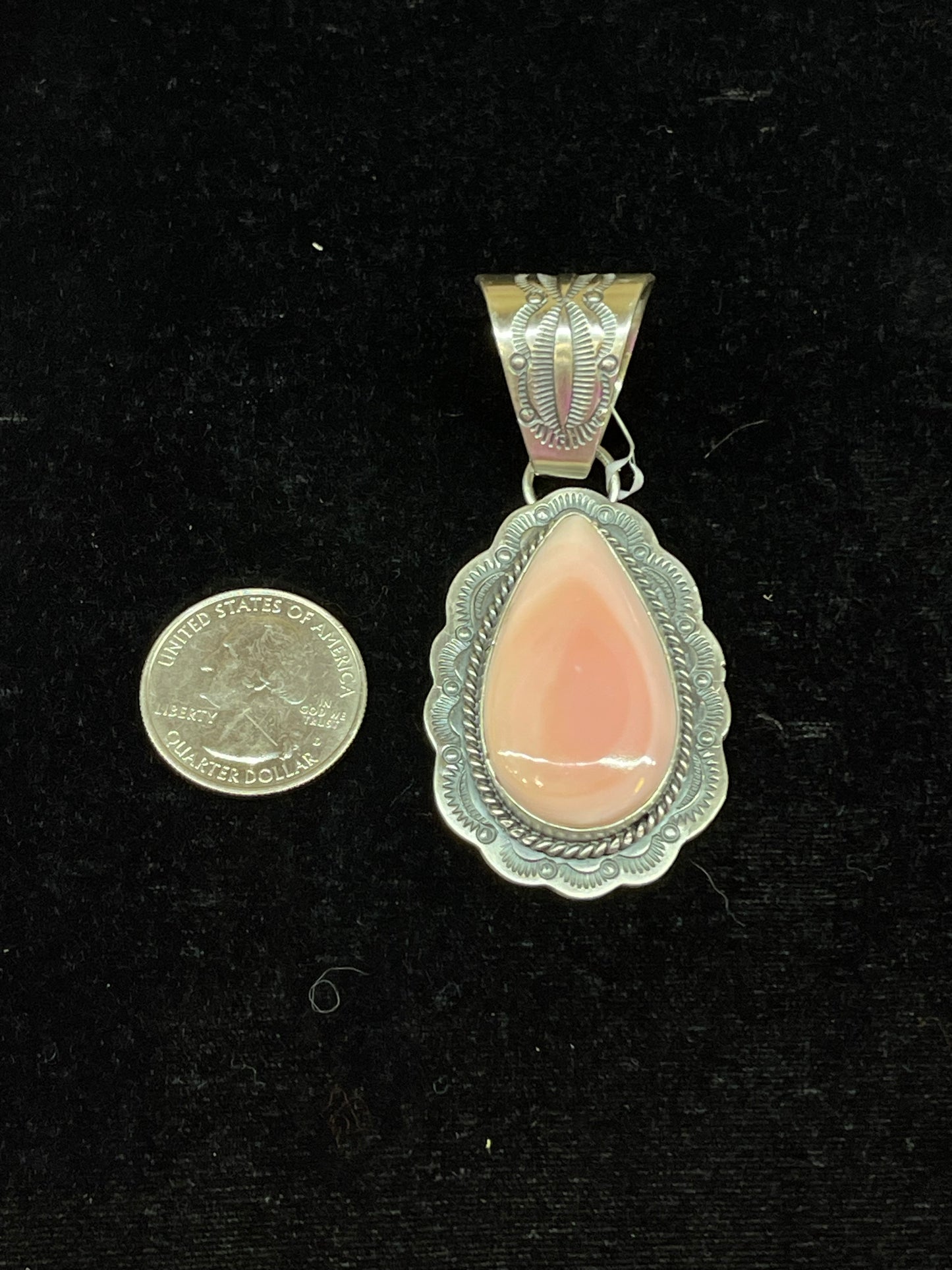 Cotton Candy Tear Drop Pendant