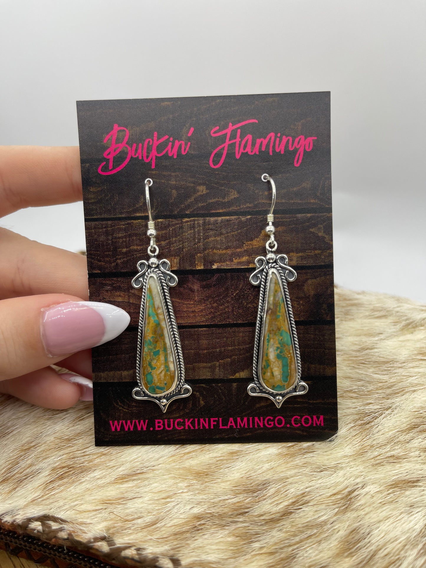 Royston Ribbon Turquoise Dangles