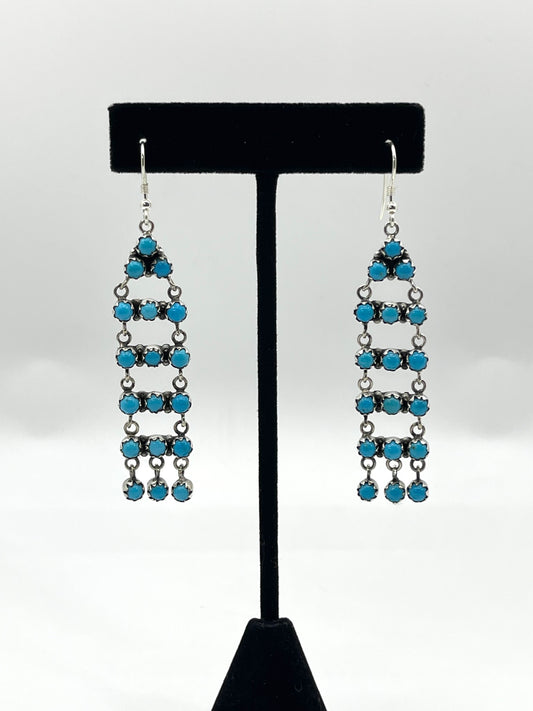 Turquoise Chandelier Dangle Earrings