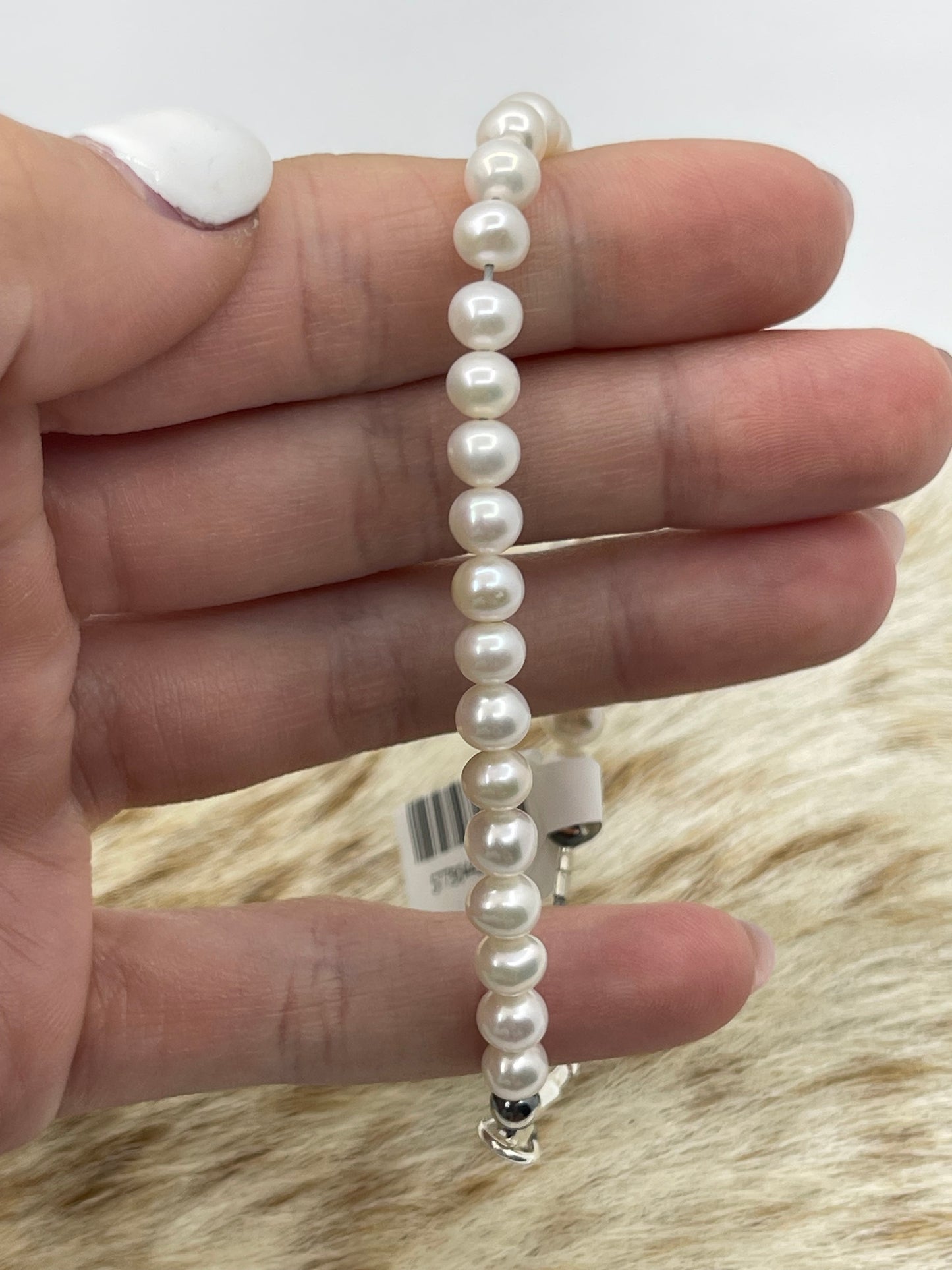 6 3/4" 6mm Fresh Water Pearl Bracelet