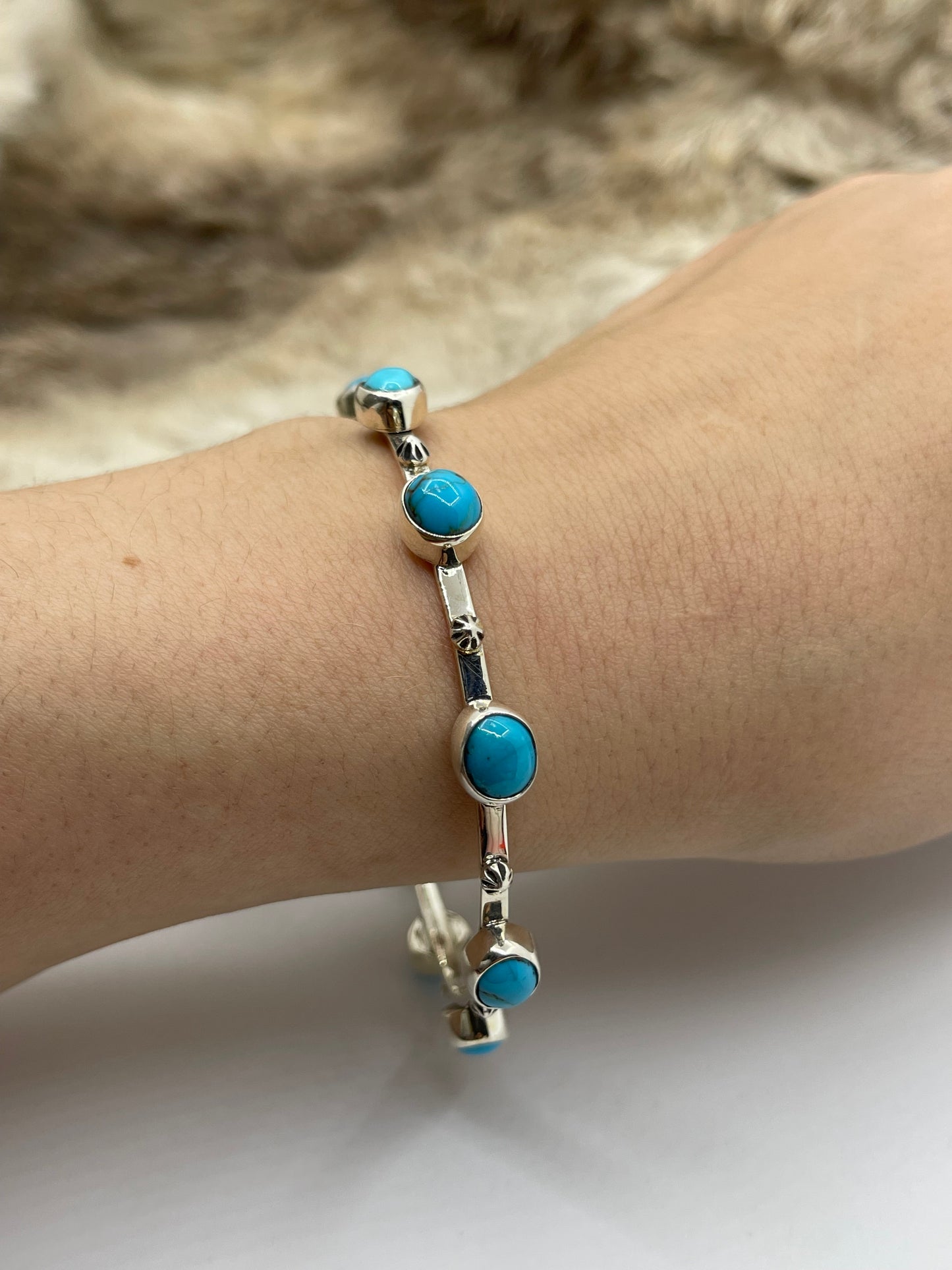 Sleeping Beauty Turquoise 8.25” Bangle
