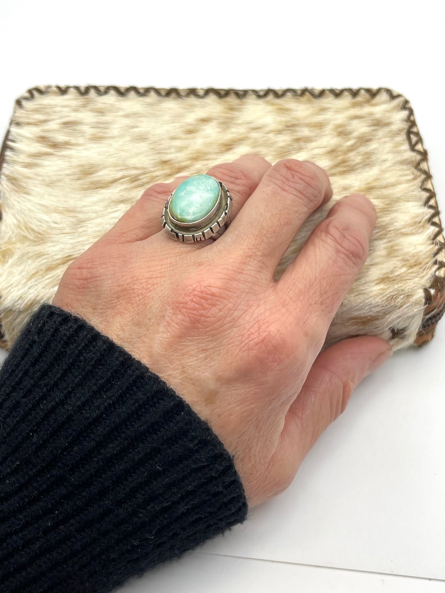 4.5 Oval Turquoise Ring