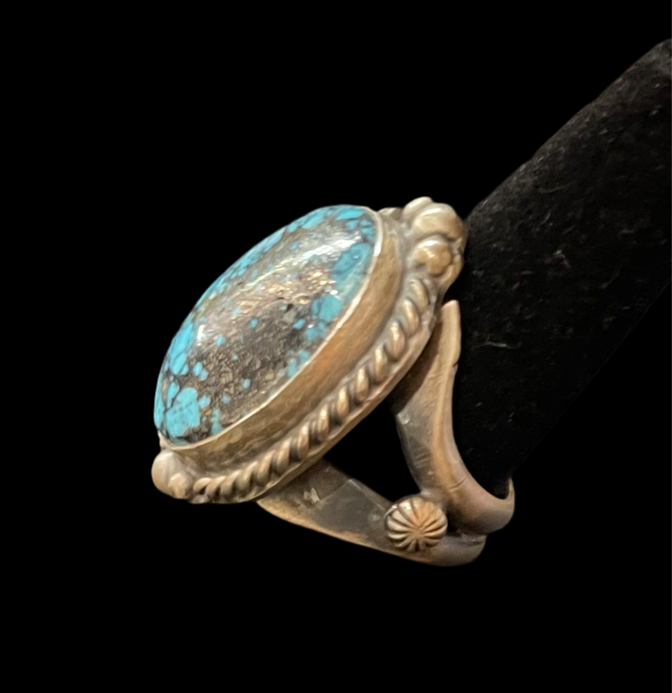 9.5 Egyptian Turquoise Ring Ashley Boyd, Navajo