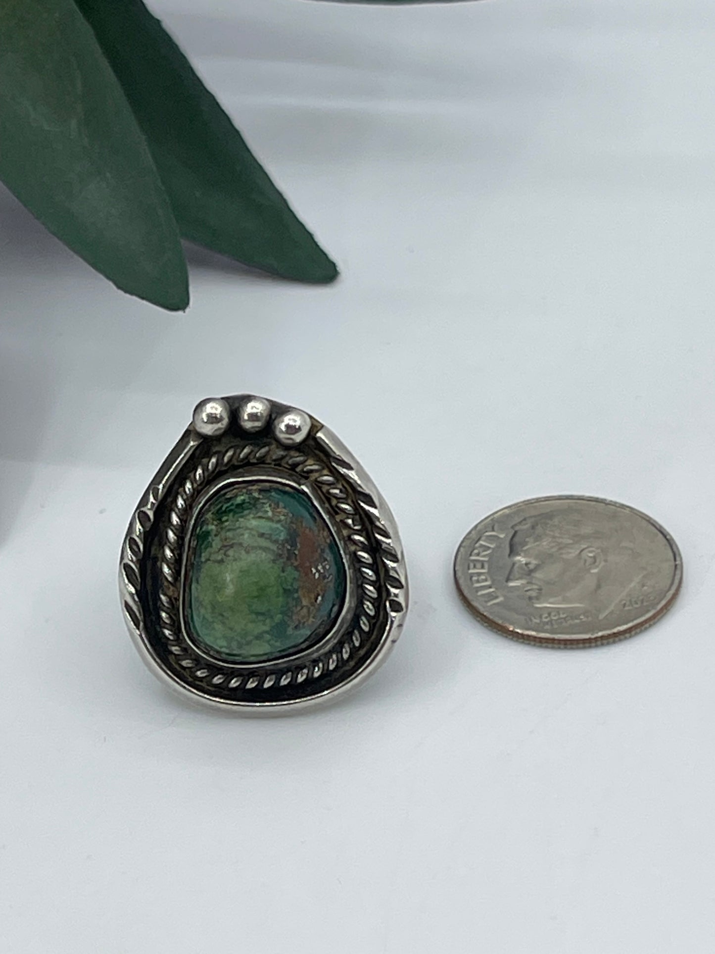 6.5 Vintage Turquoise Ring
