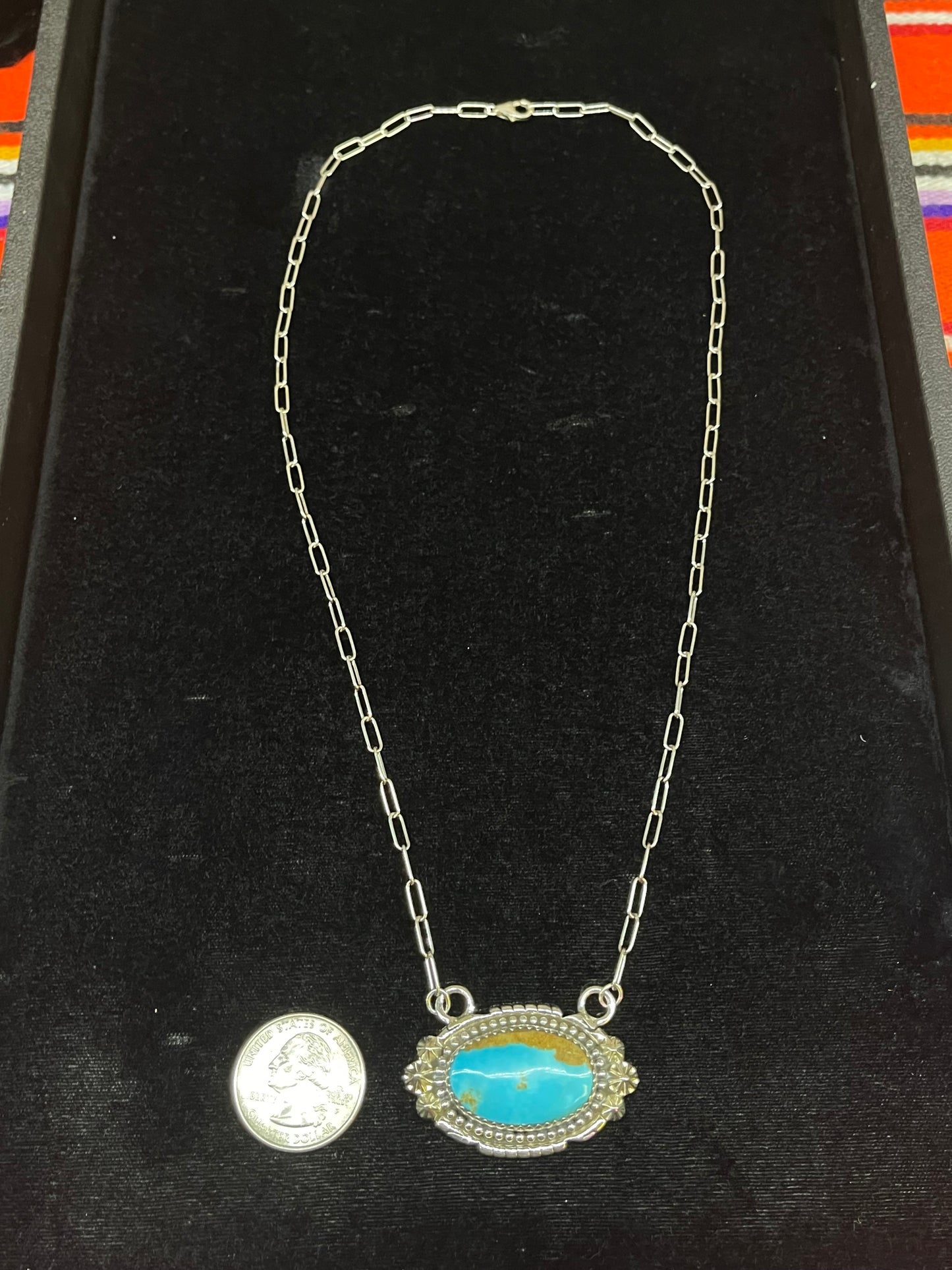 Oval Kingman Turquoise