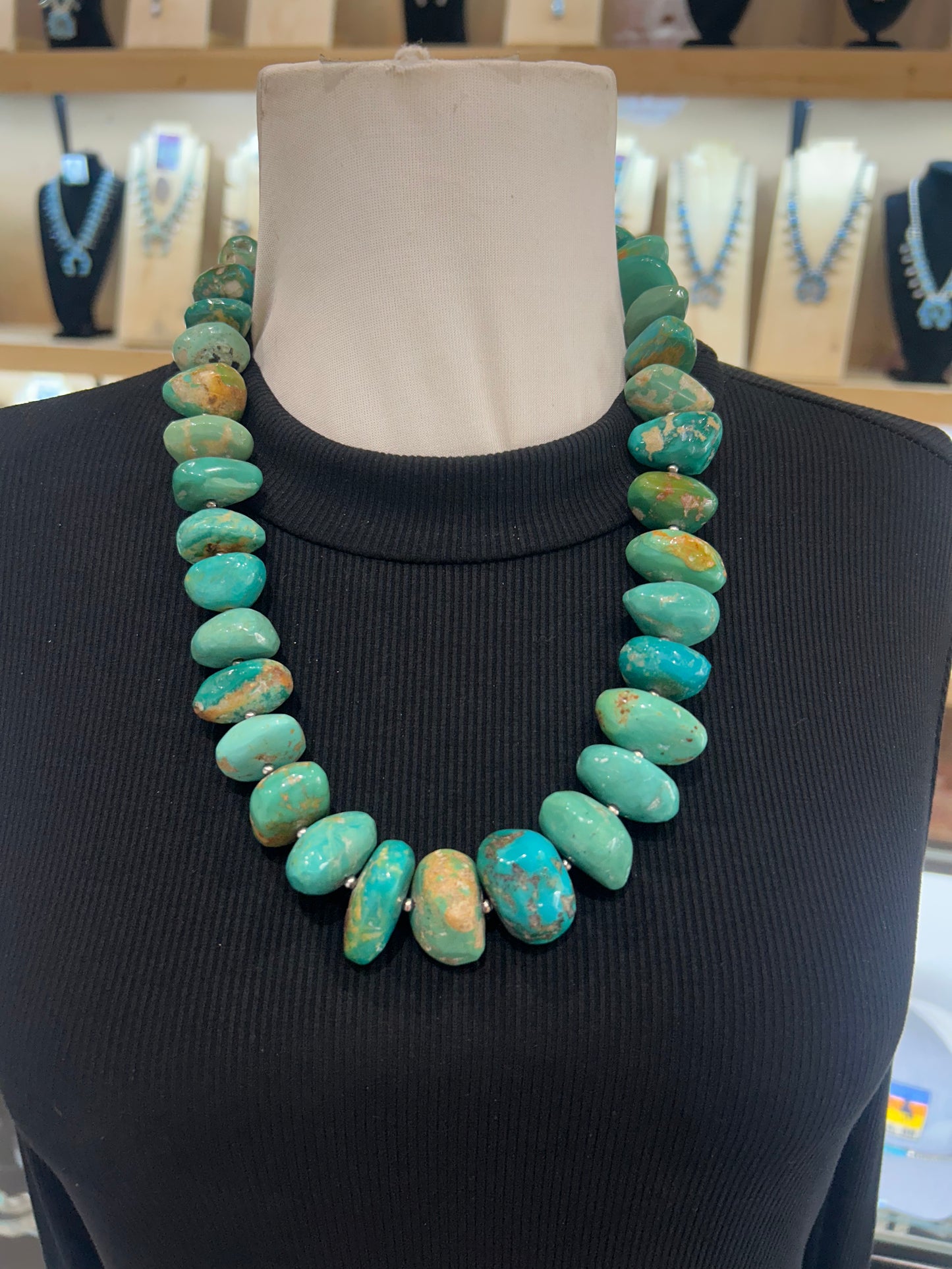 24" Chunky Royston Nugget Necklace