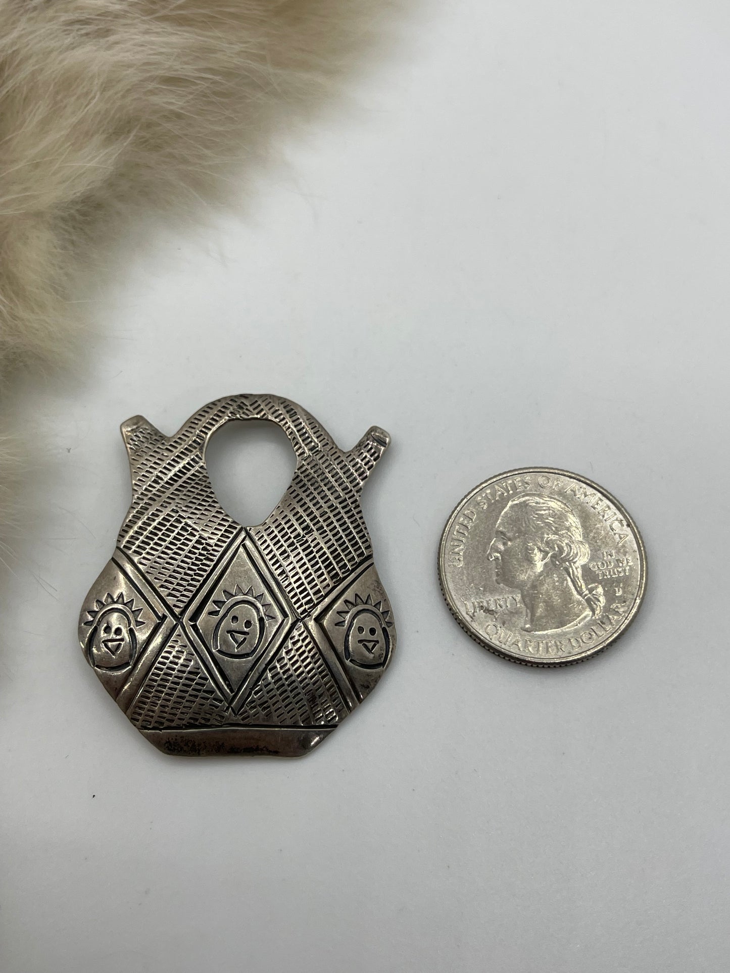 Sterling Silver Vintage Pot Pin