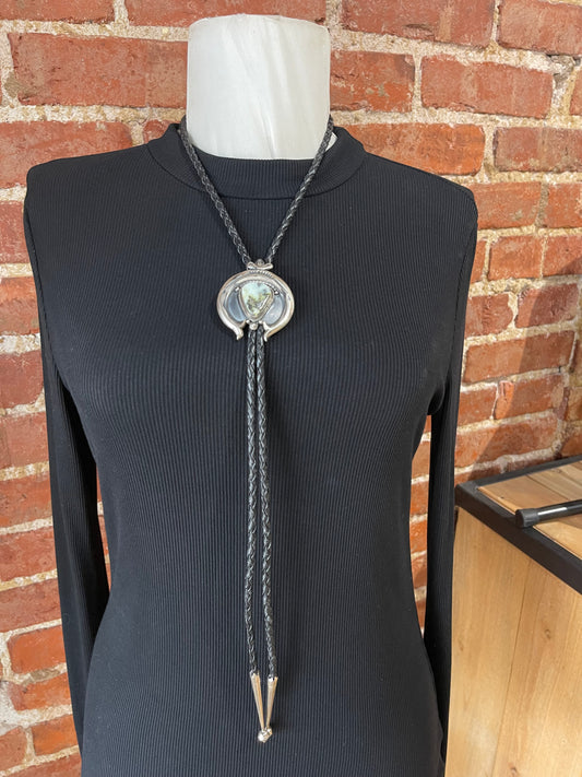 Palomino Turquoise Bolo Tie by Derrick Gordon, Navajo