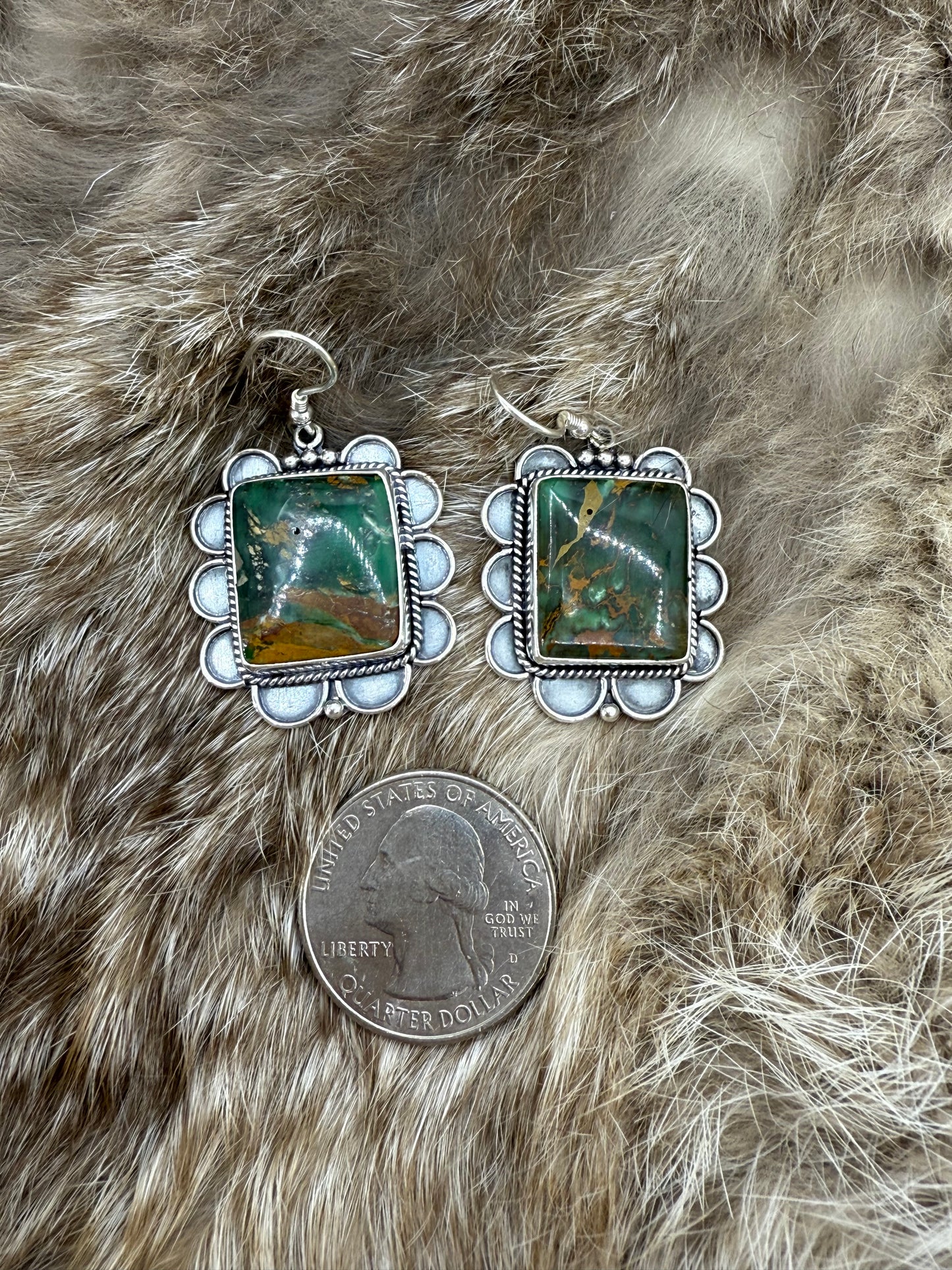 Royston Turquoise Dangle Earrings