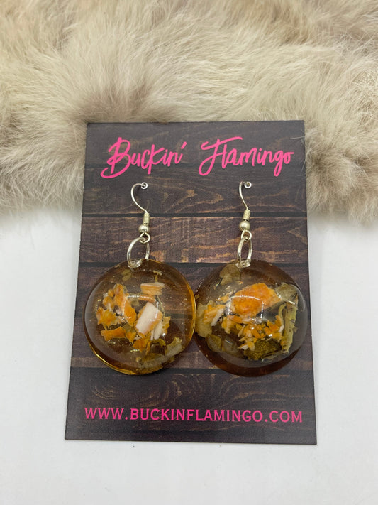 Spiny Oyster Earrings by Ren McCulley, Creek/Seminole