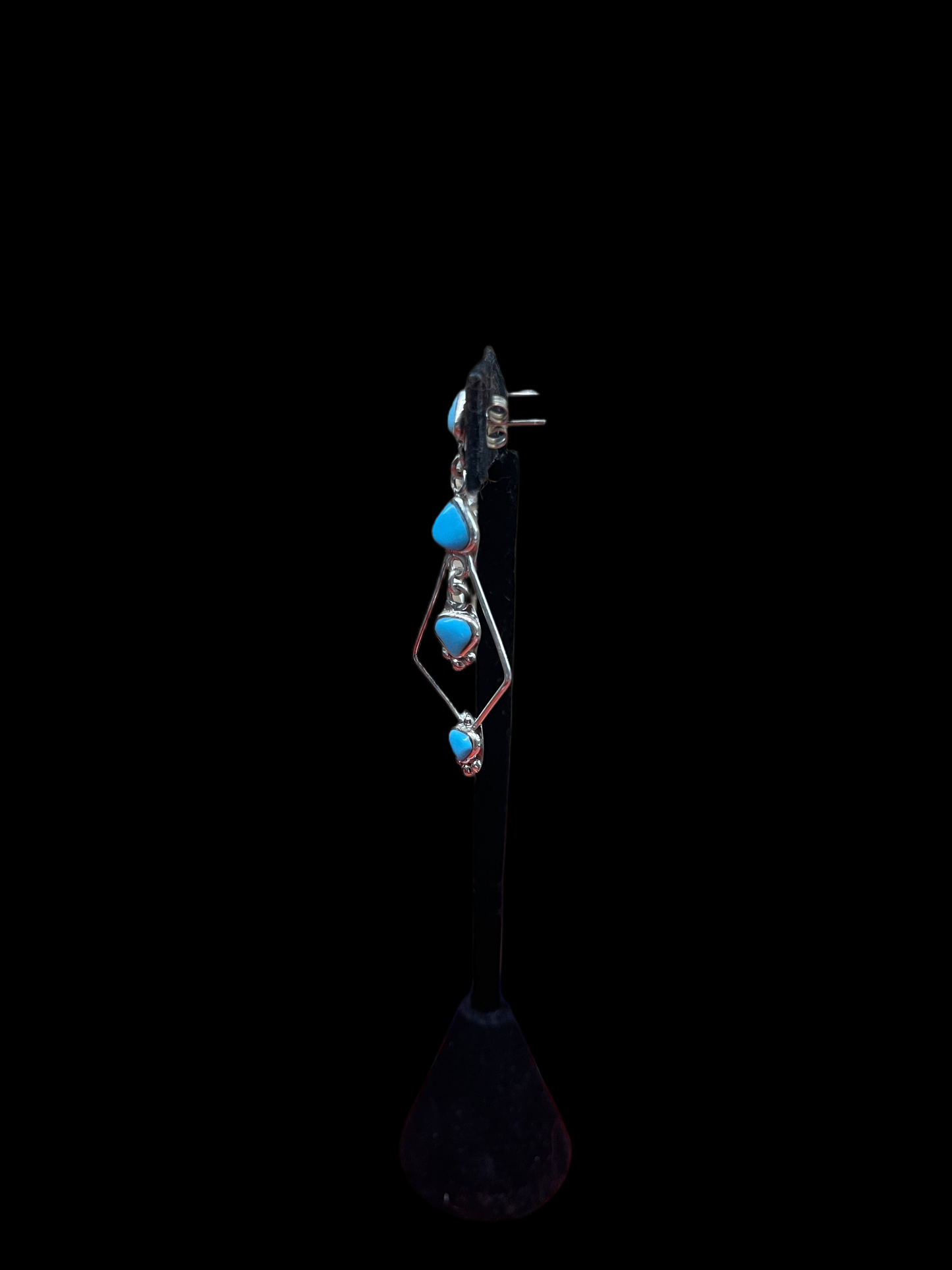 Sleeping Beauty Turquoise Dangles by Kallen Kallestewa, Zuni