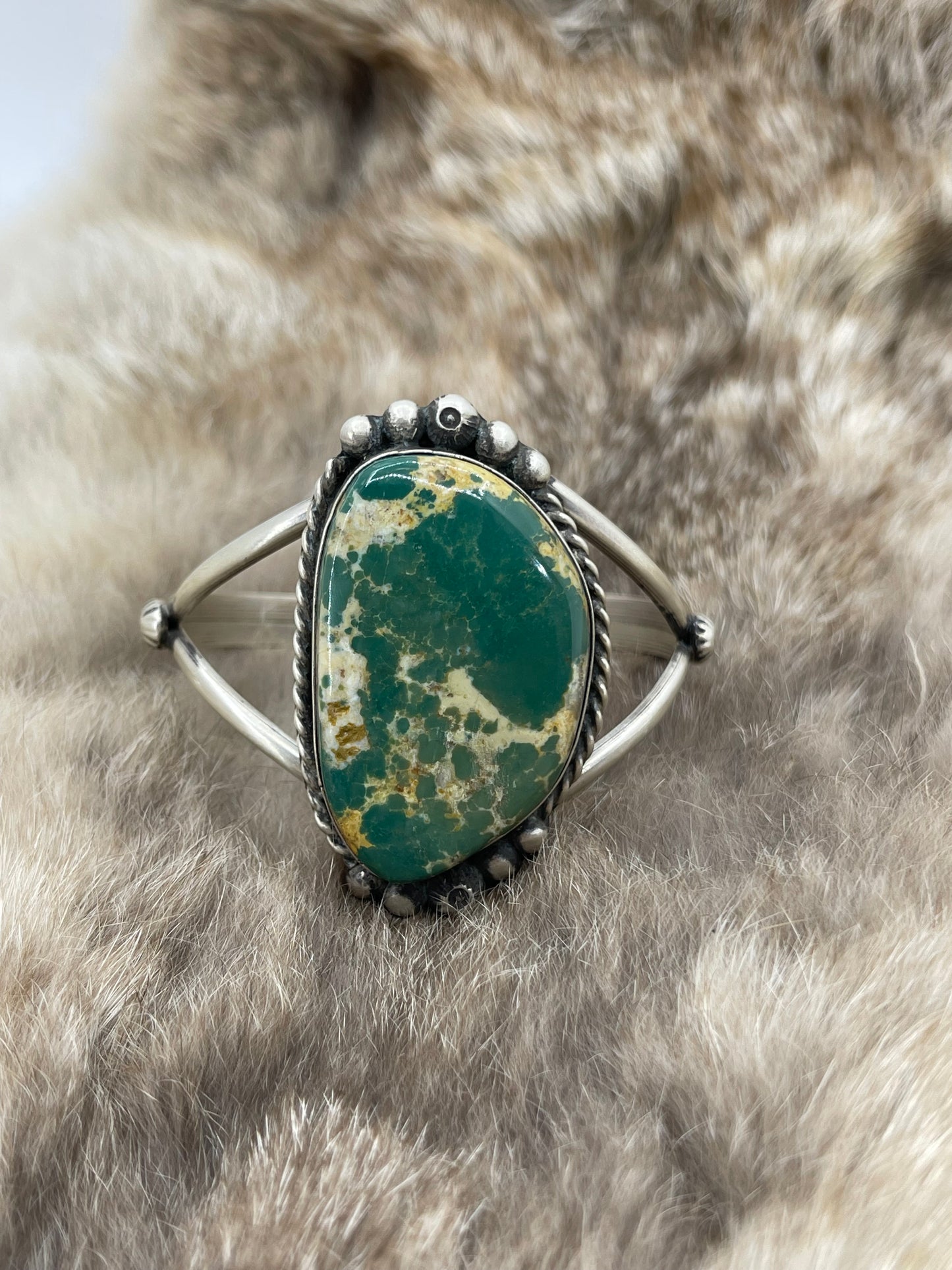 Royston Turquoise Cuff by Augustine Largo, Navajo