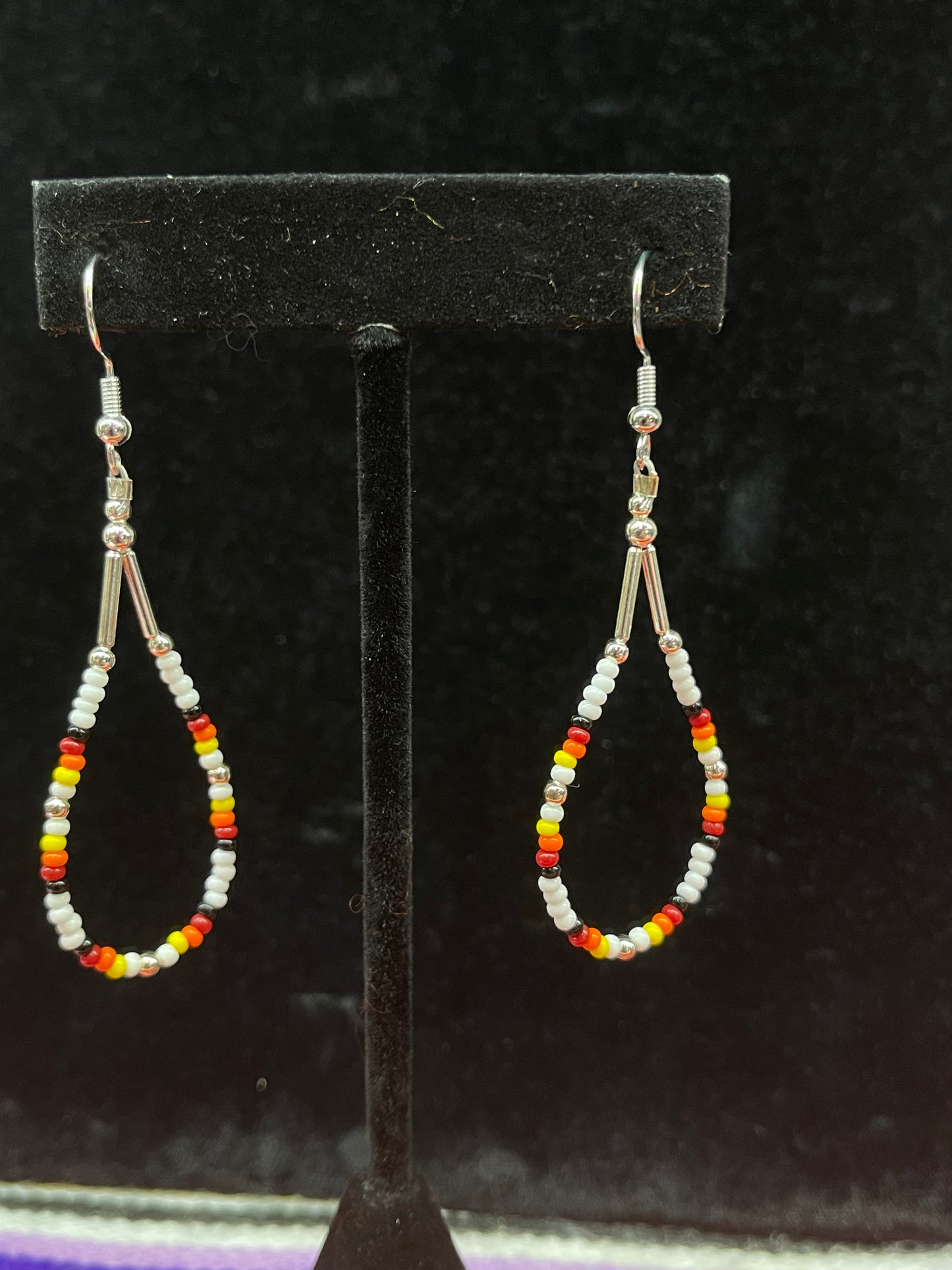 Tear Drop Seed Bead Dangles by Franklin Kee.