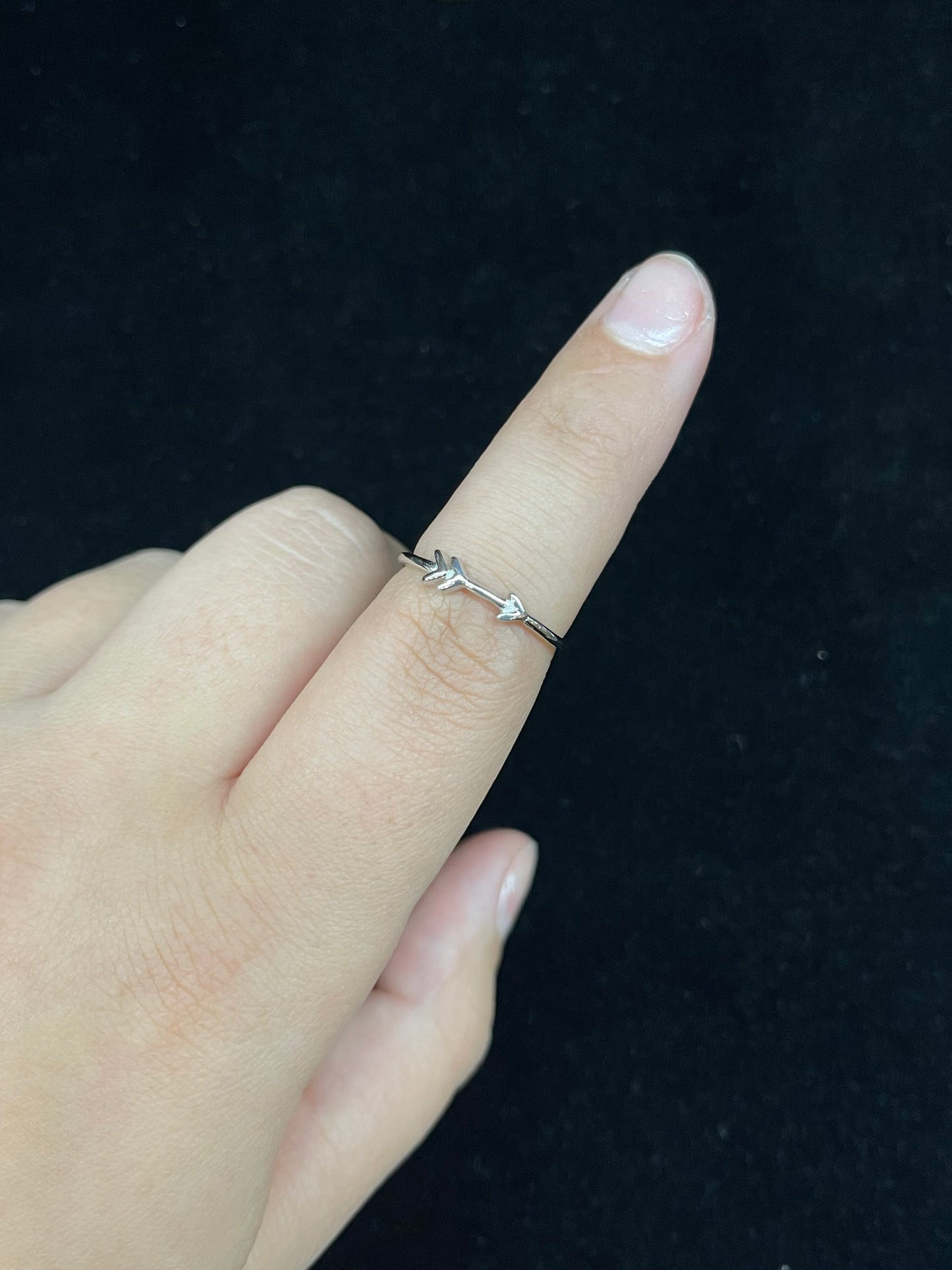 7.0 Sterling Silver Arrow Ring