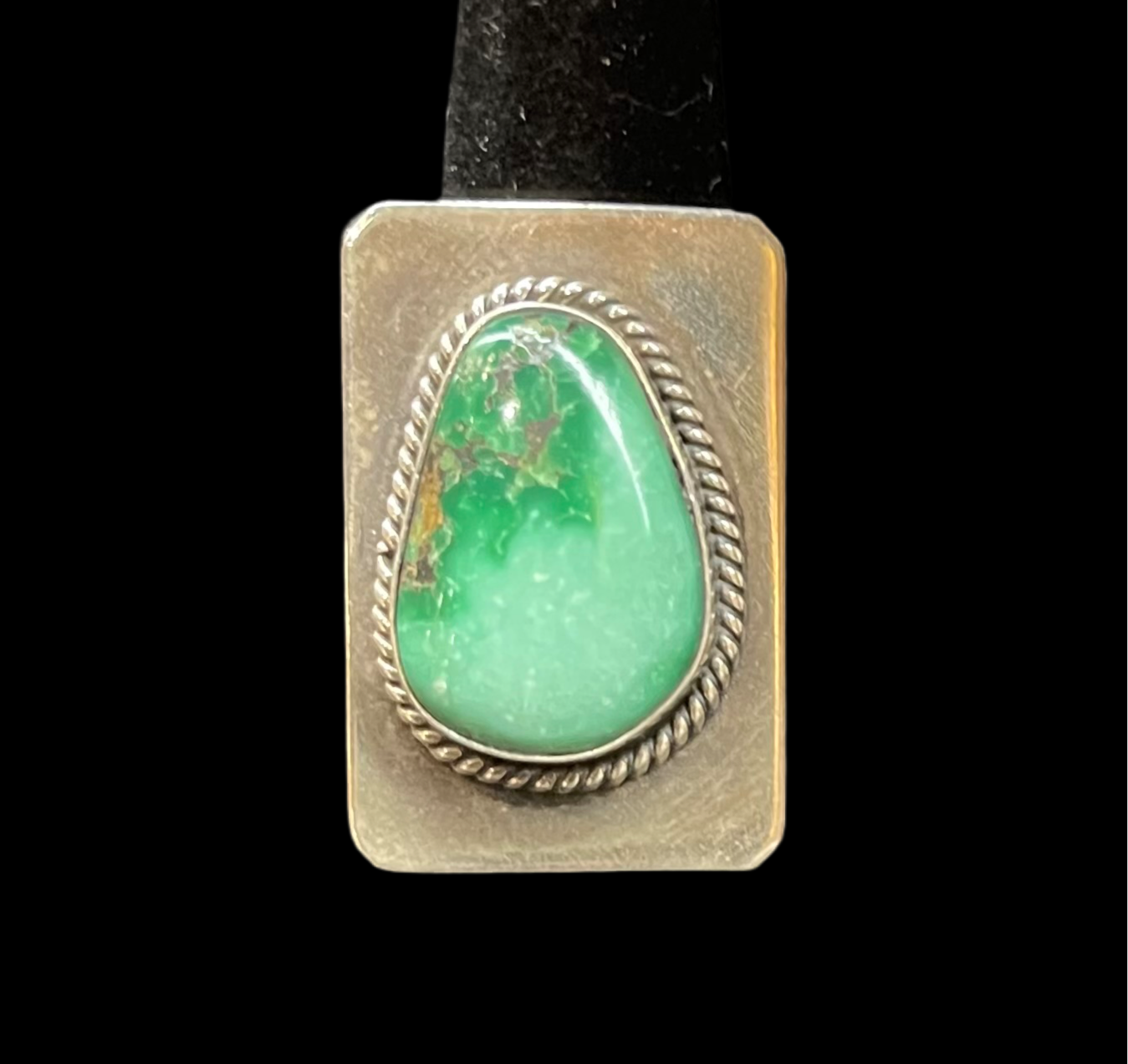 8.0 Royston Turquoise Ring by Gilbert Platero, Navajo