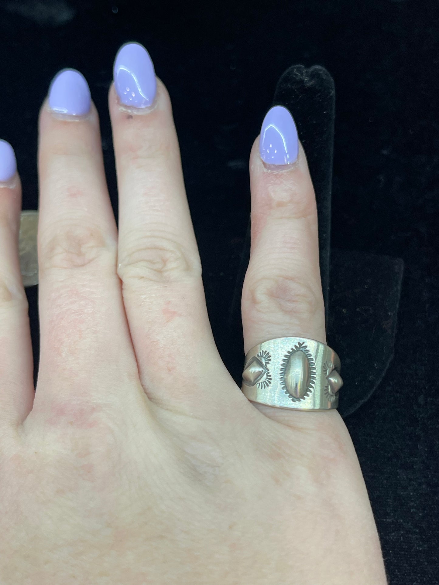 Stamped Sterling Silver Ring