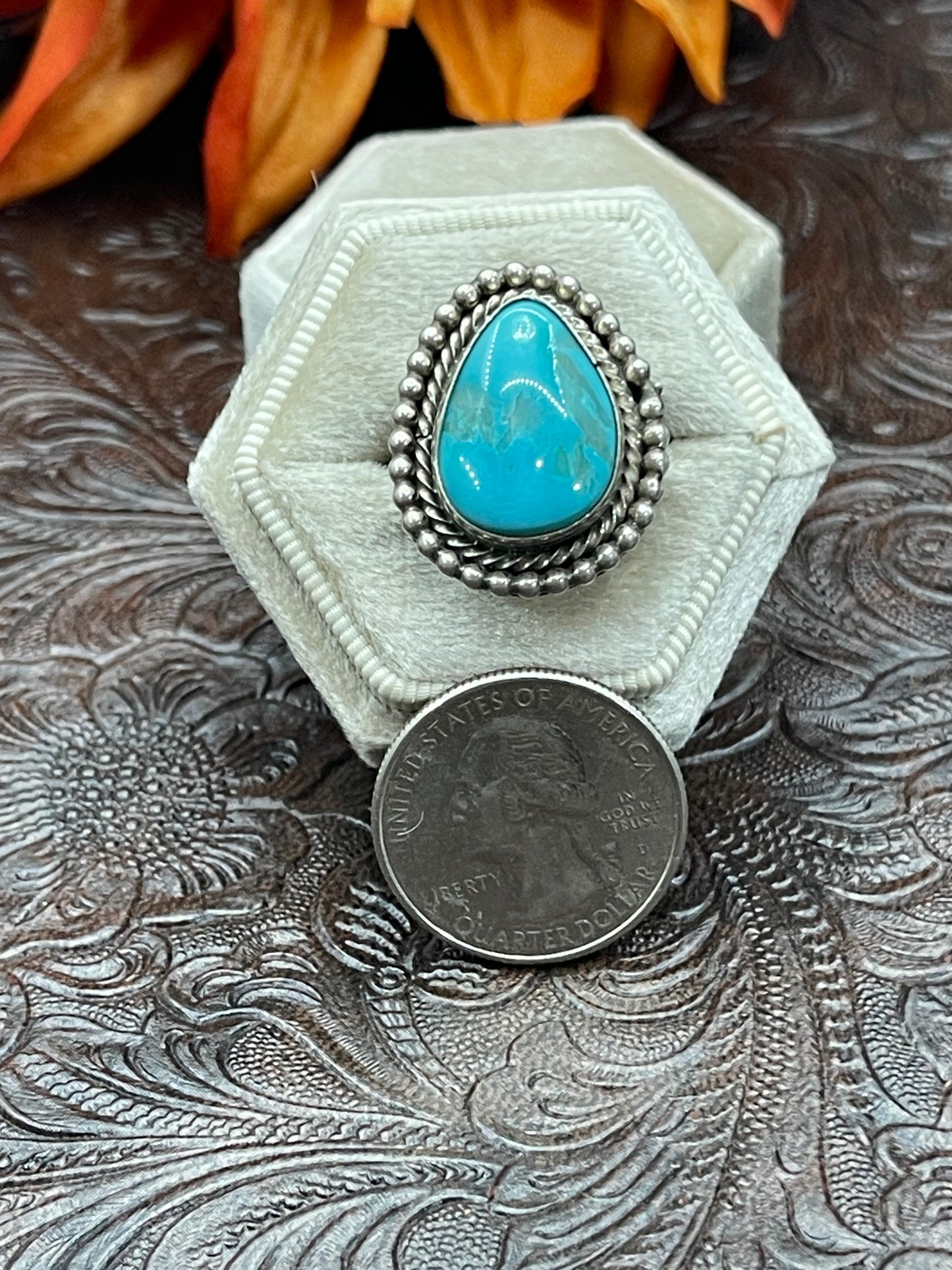 7.5 Kingman Turquoise Ring