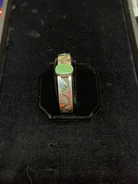 Green Turquoise Cuff Bracelet