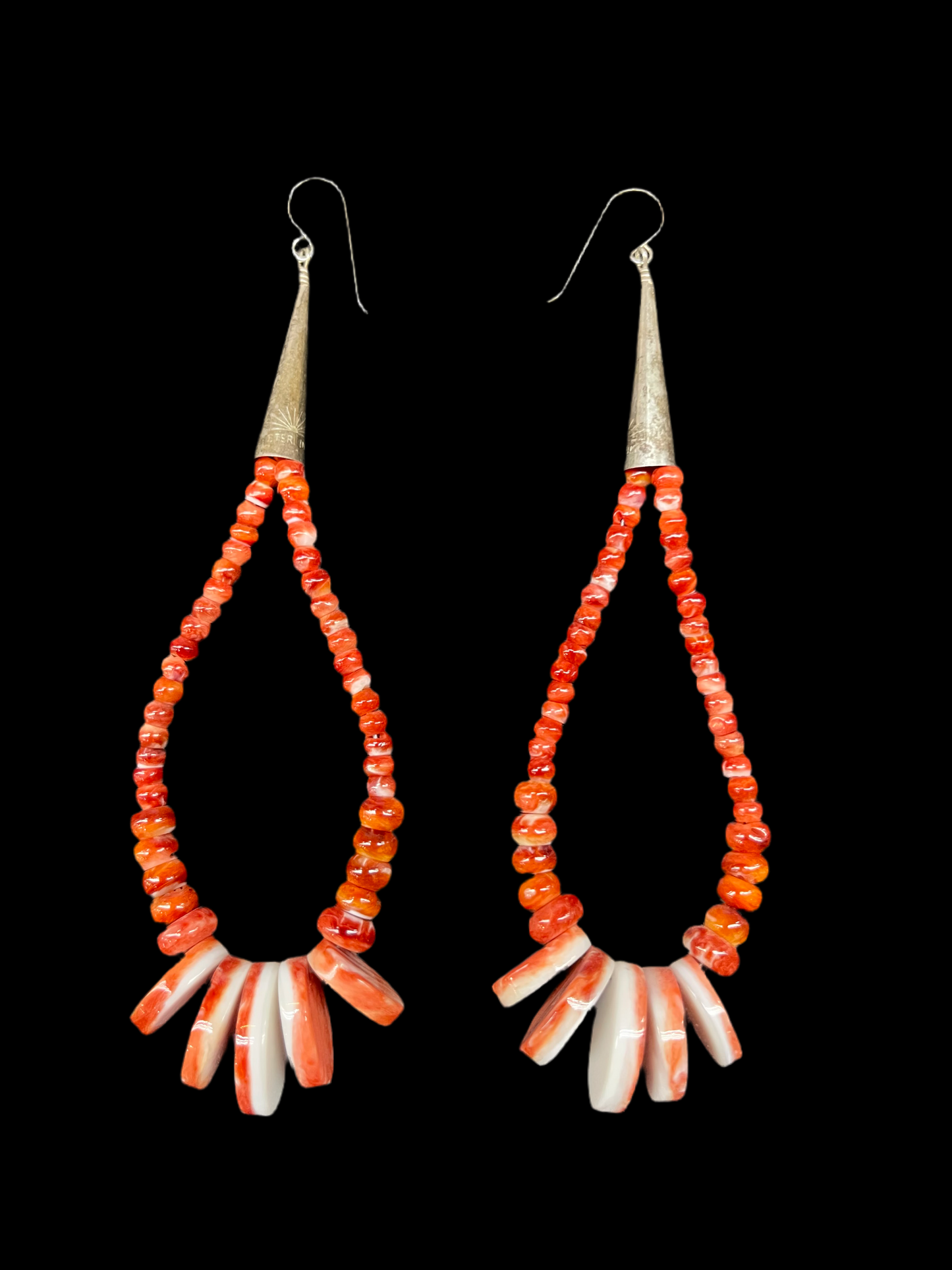 Spiny Oyster Shell Hook Earrings