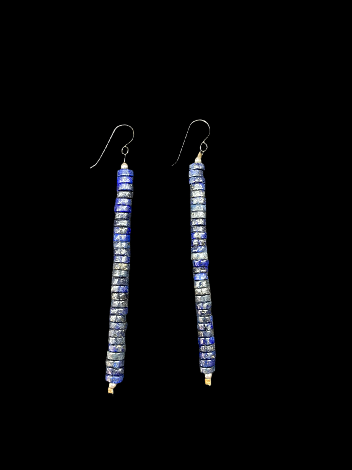 Lapis Strand Dangle Earrings