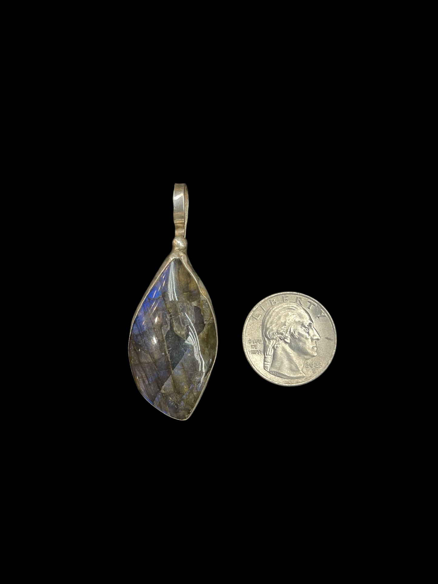 Vintage Labradorite Pendant by DEU