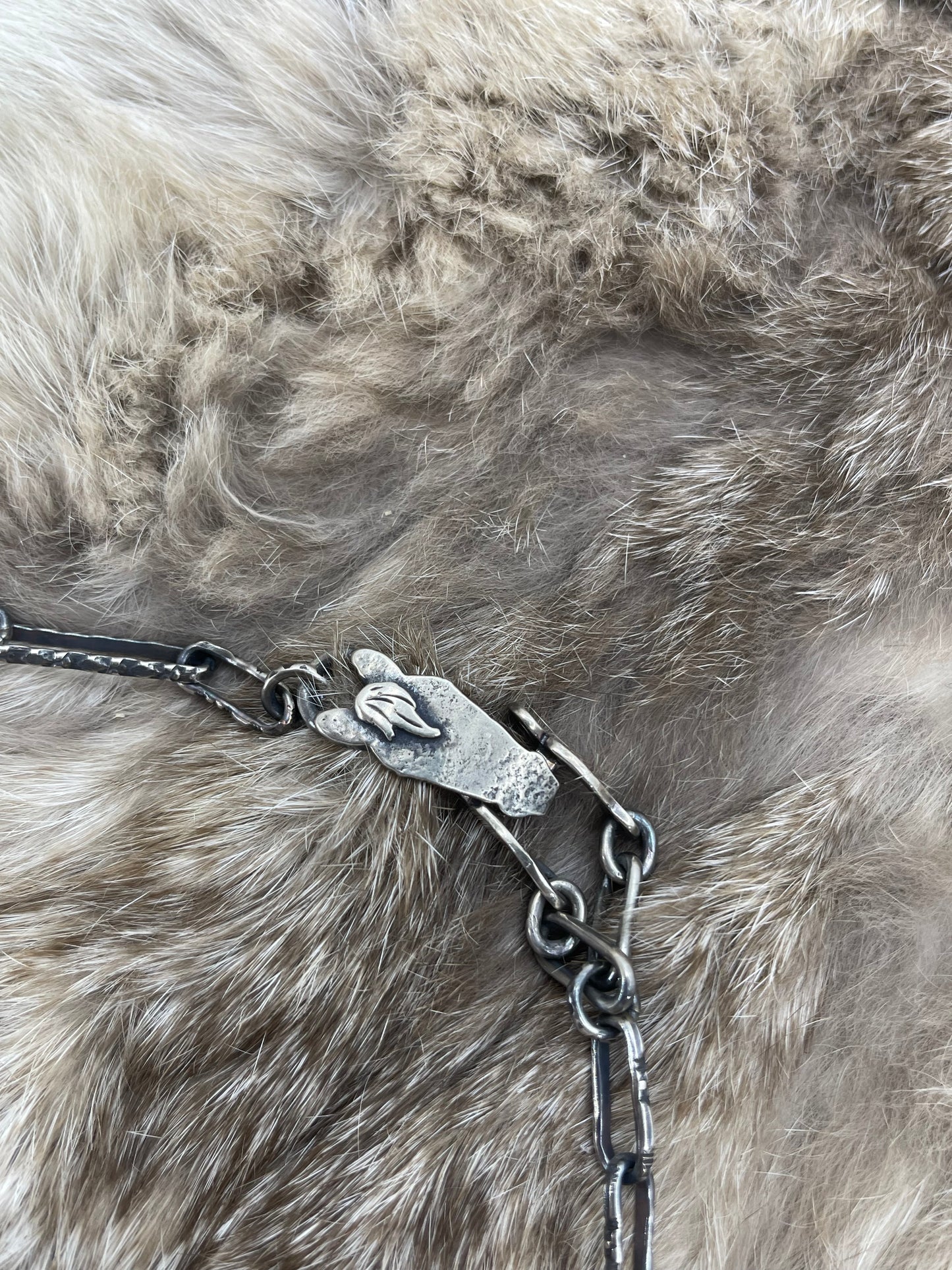 20" Silver "Long Trot" Necklace by Bad Bronc