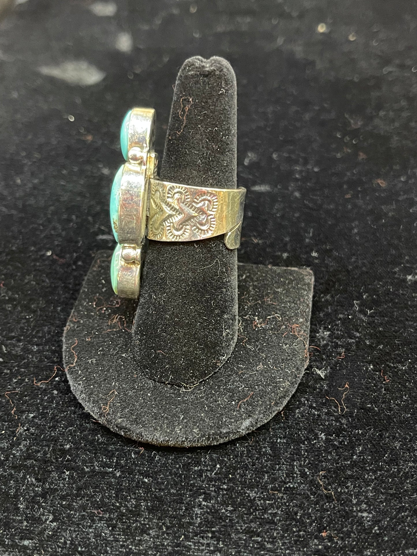 Kingman Turquoise Adjustable Ring
